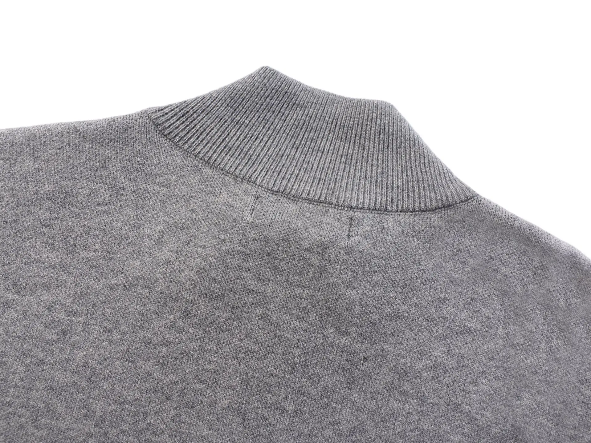 Logo-Intarsia Half-Zip Wool Sweater D30021037 — view 4