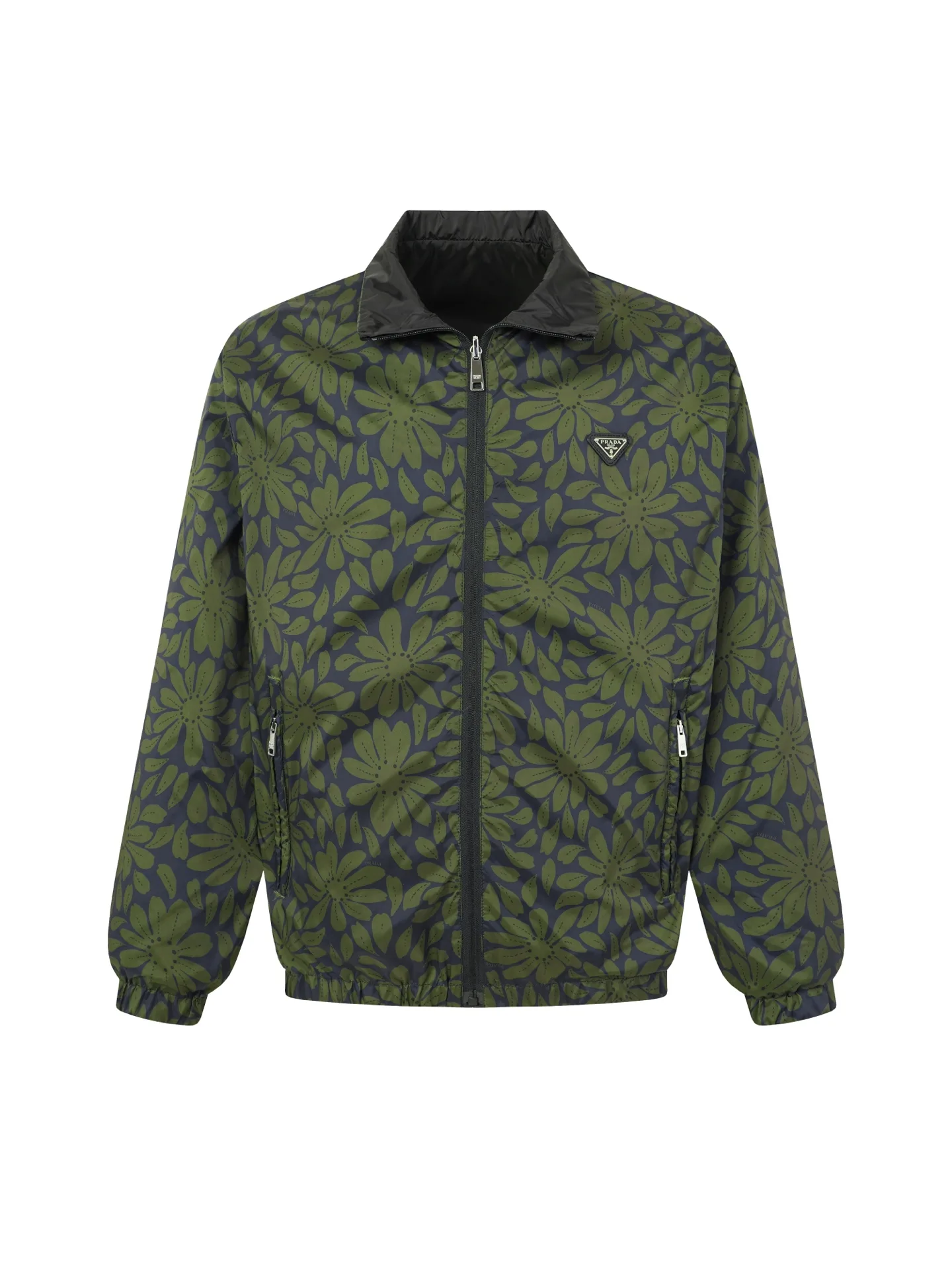 Reversible Floral-Print Nylon Jacket D30023614