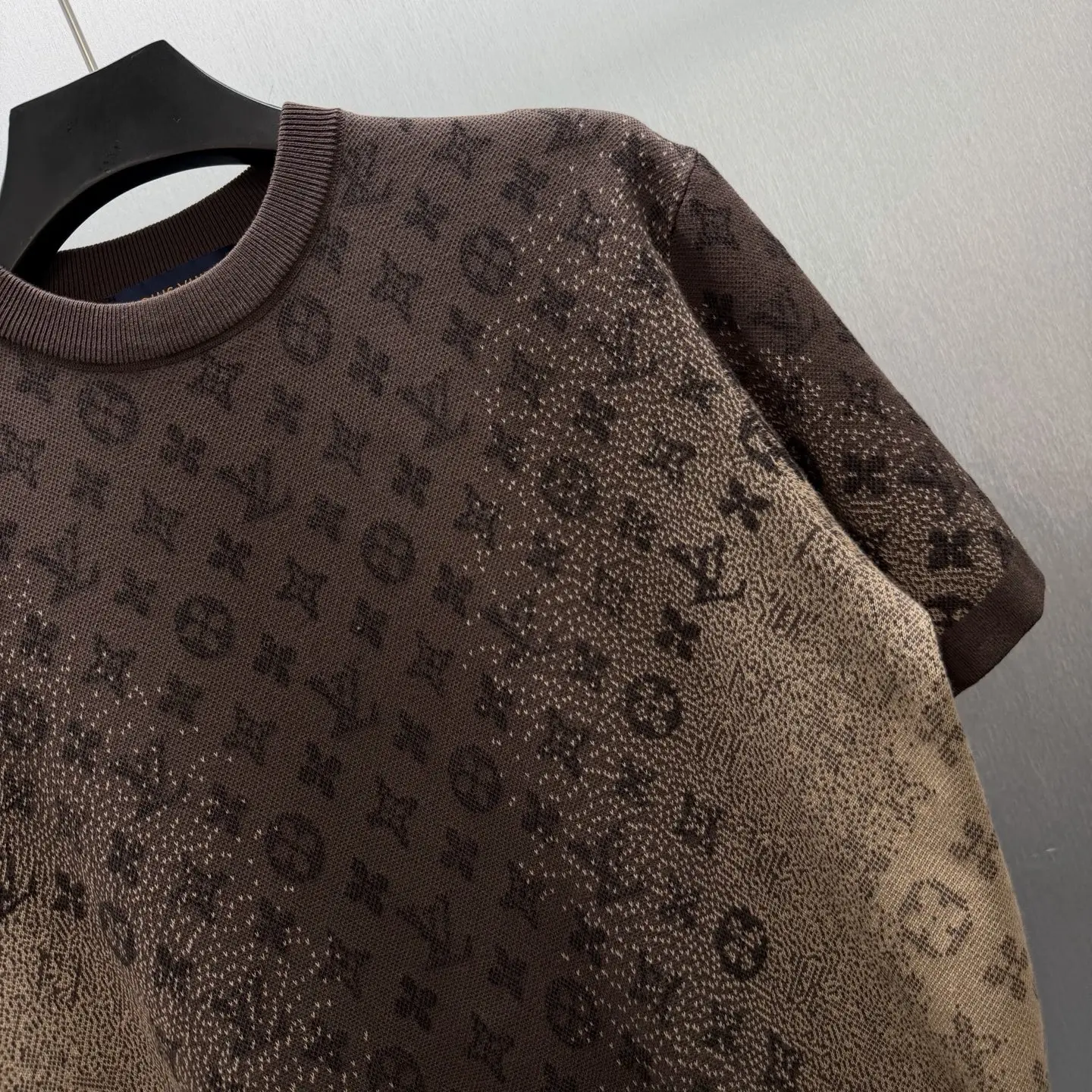 Monogram Faded Jacquard Knit T-Shirt D30014172 — view 3