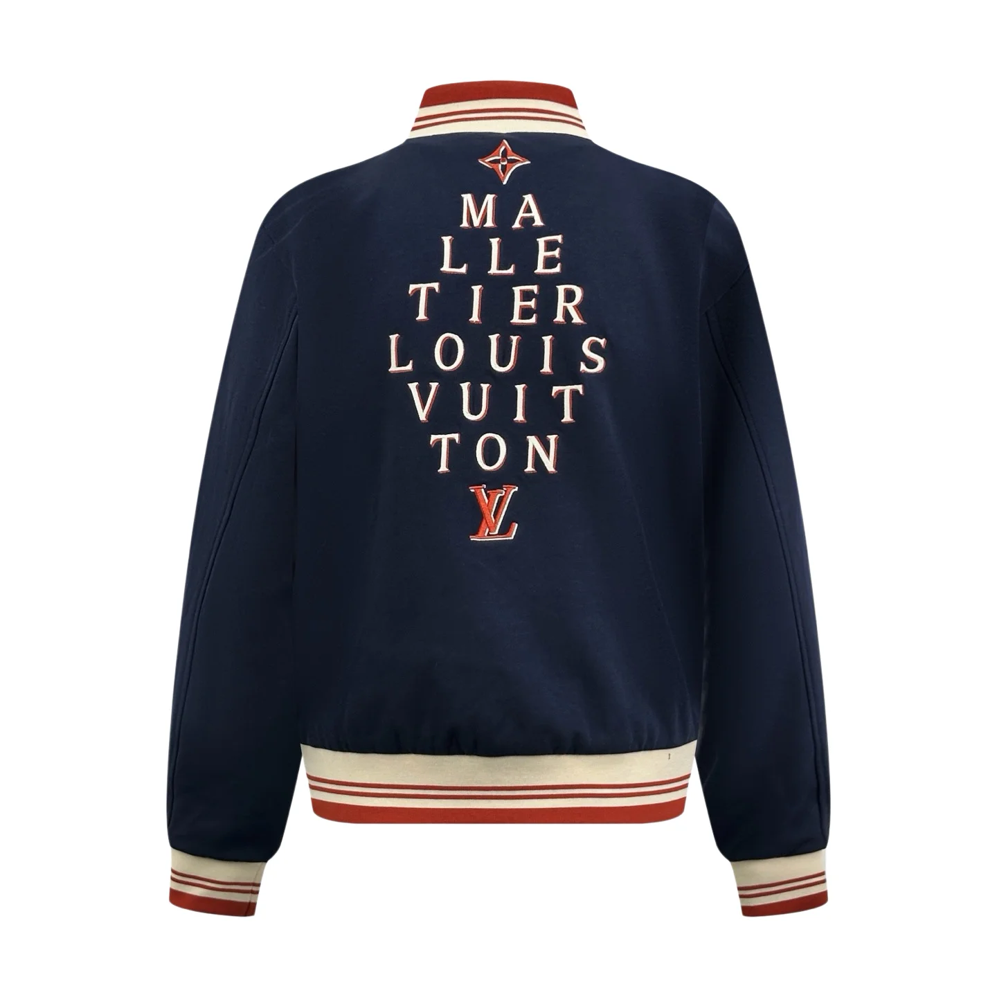 Embroidered Cotton-Jersey Varsity Jacket D30521225 — view 2