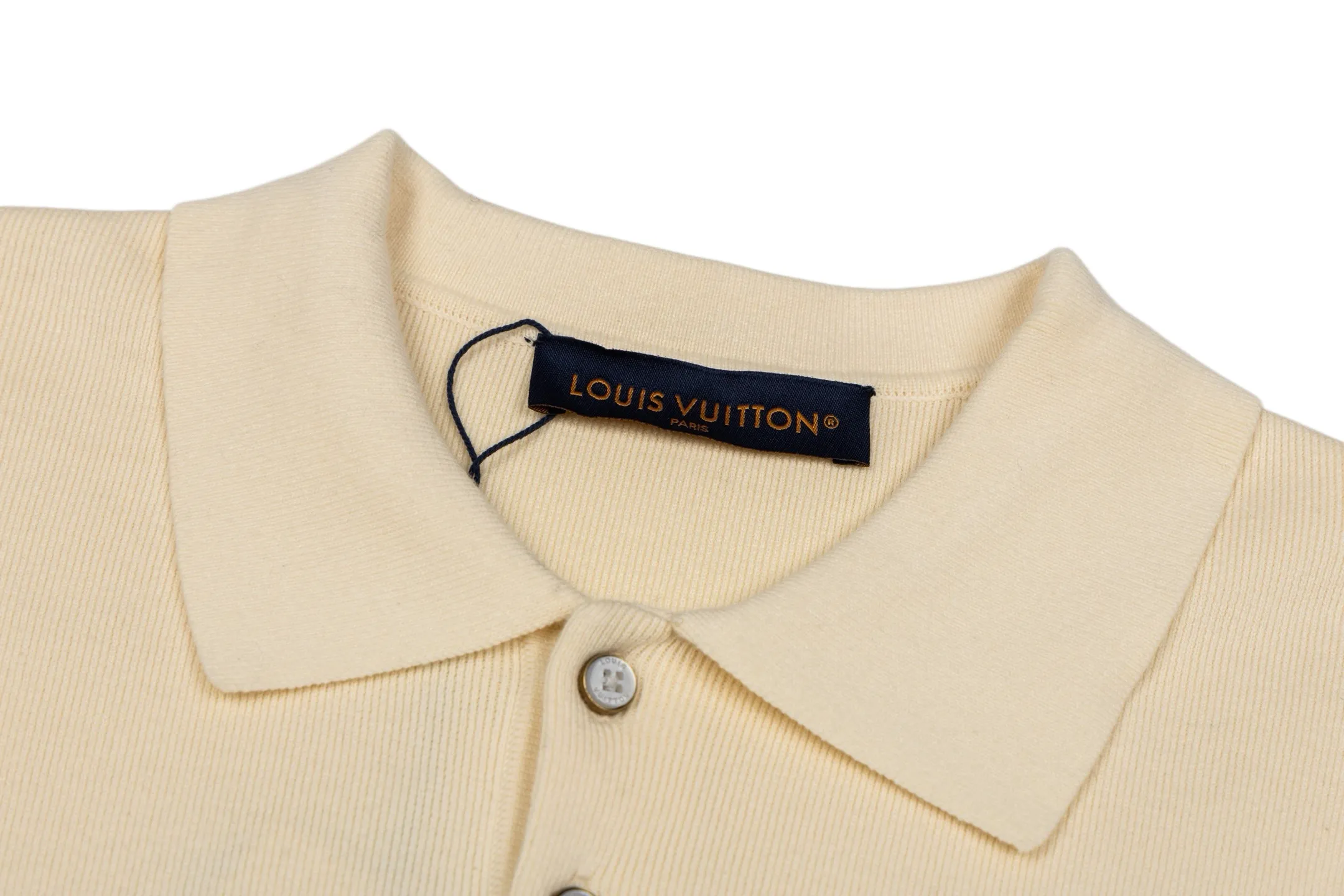 Striped Knit Long-Sleeve Polo Shirt D30521167 — view 3