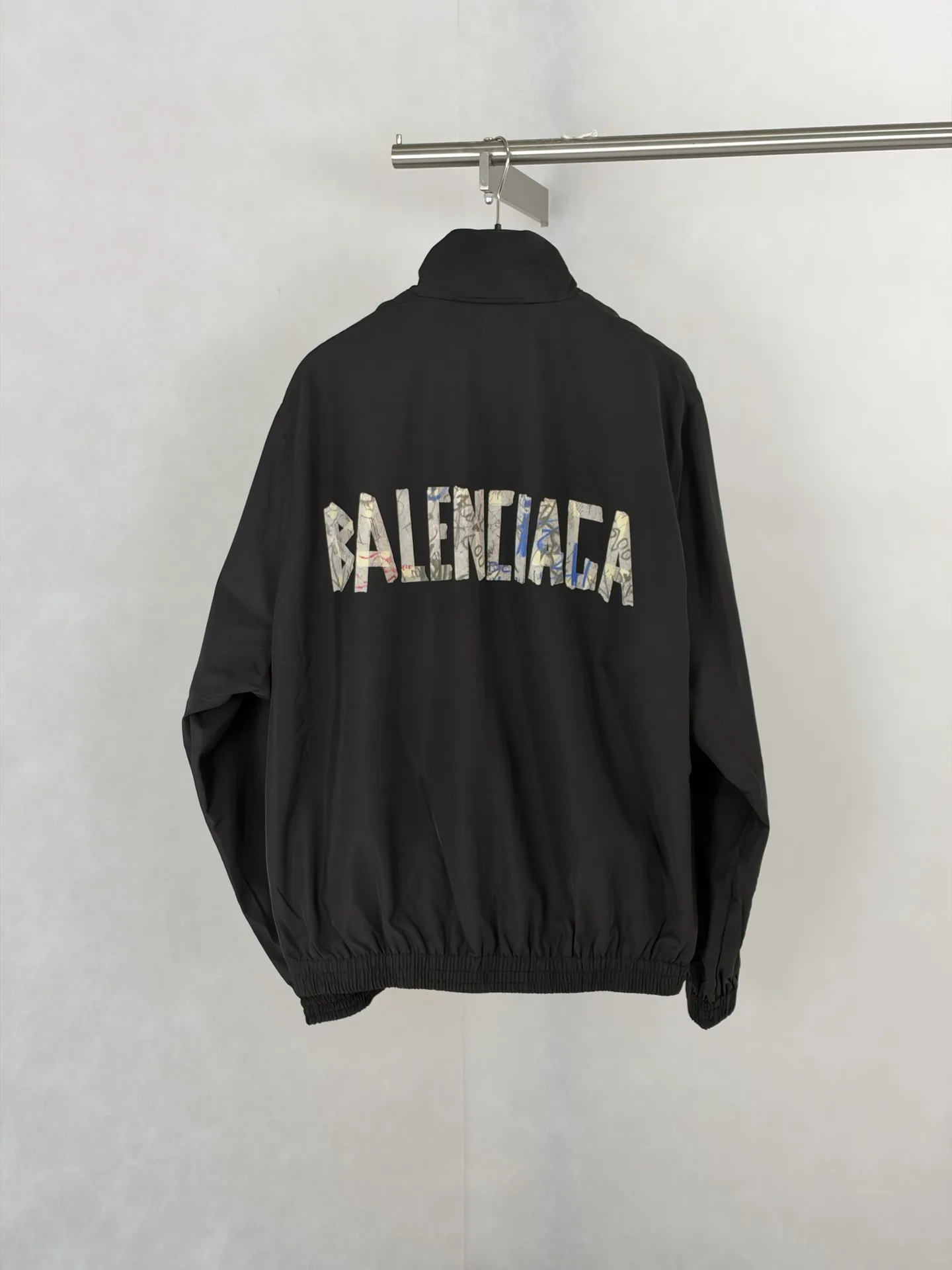 Graffiti Collage Nylon Track Jacket D30519182 — view 2