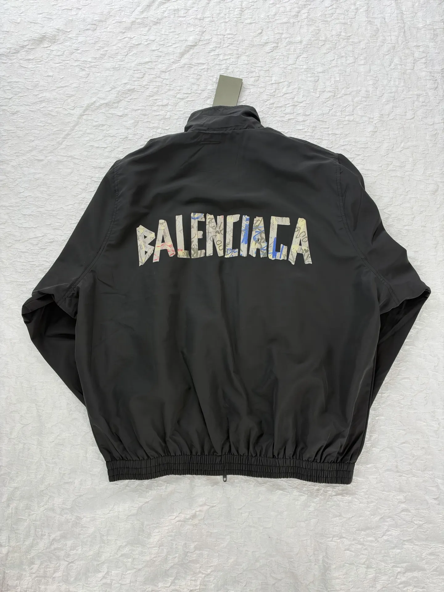 Graffiti Collage Nylon Track Jacket D30519182 — view 4