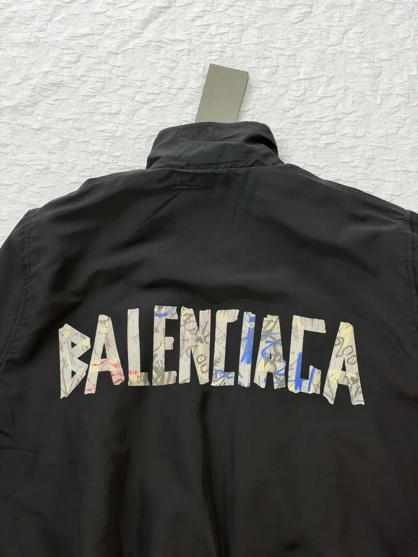 Graffiti Collage Nylon Track Jacket D30519182 — view 6