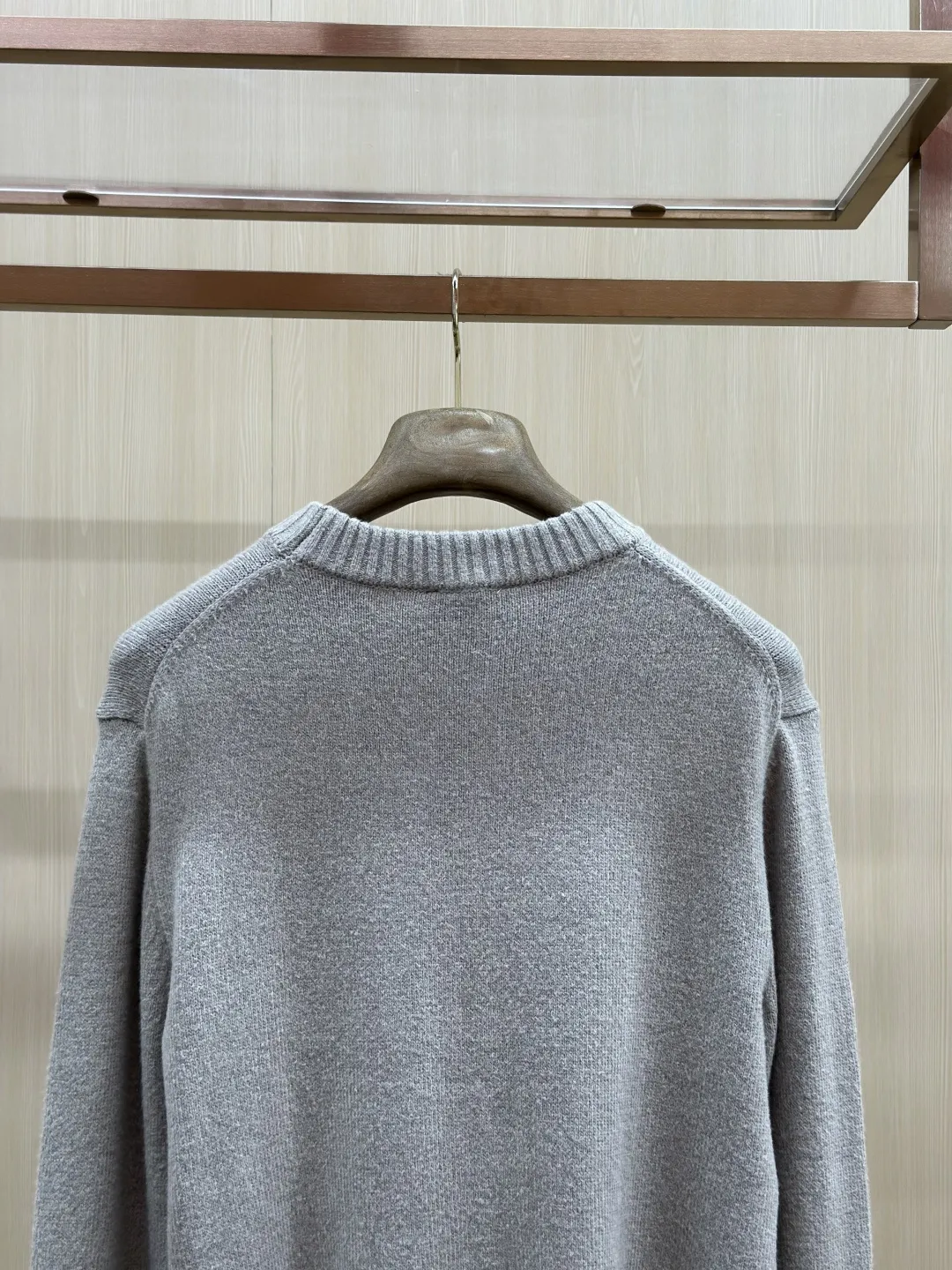 Embroidered Anchor Motif Wool-Cotton Sweater D30519138 — view 9