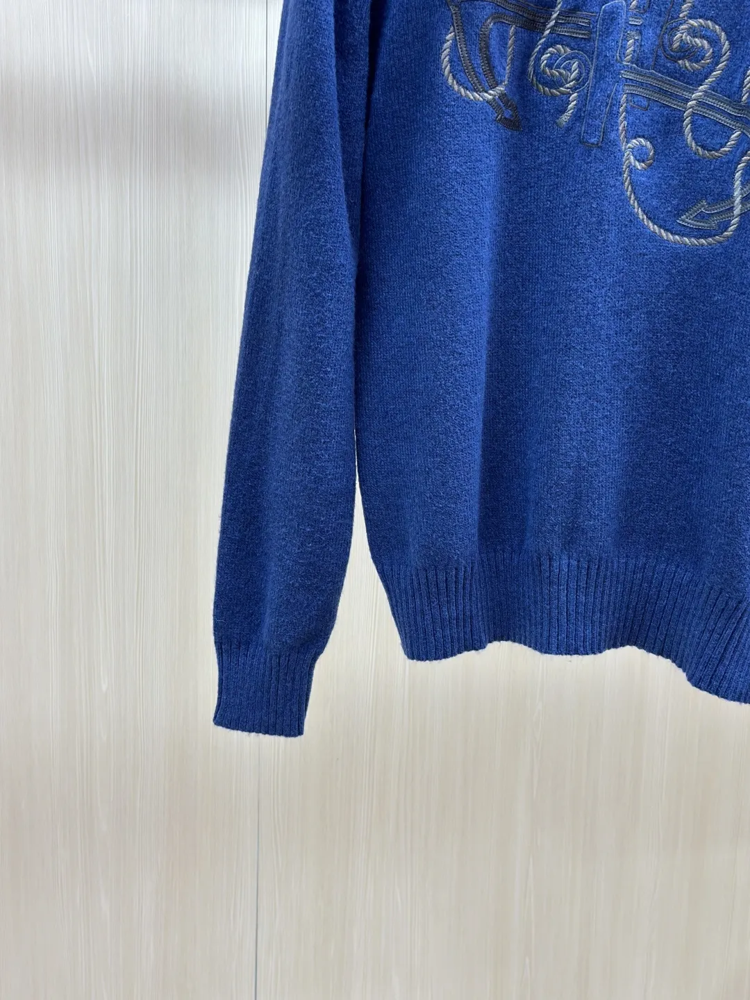 Embroidered Anchor Motif Wool-Blend Sweater D30519139 — view 8