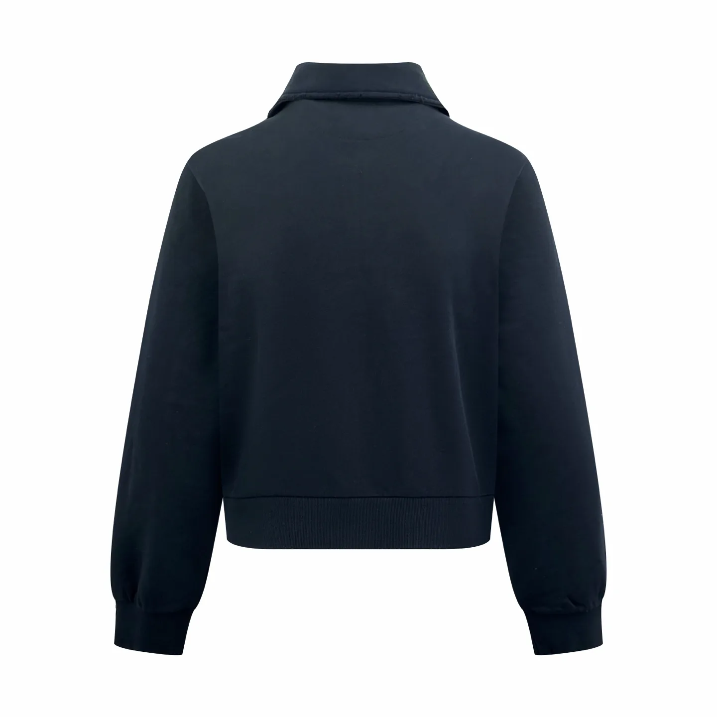 Logo-Print Distressed Fleece Zip-Up Jacket D30519214 — view 2