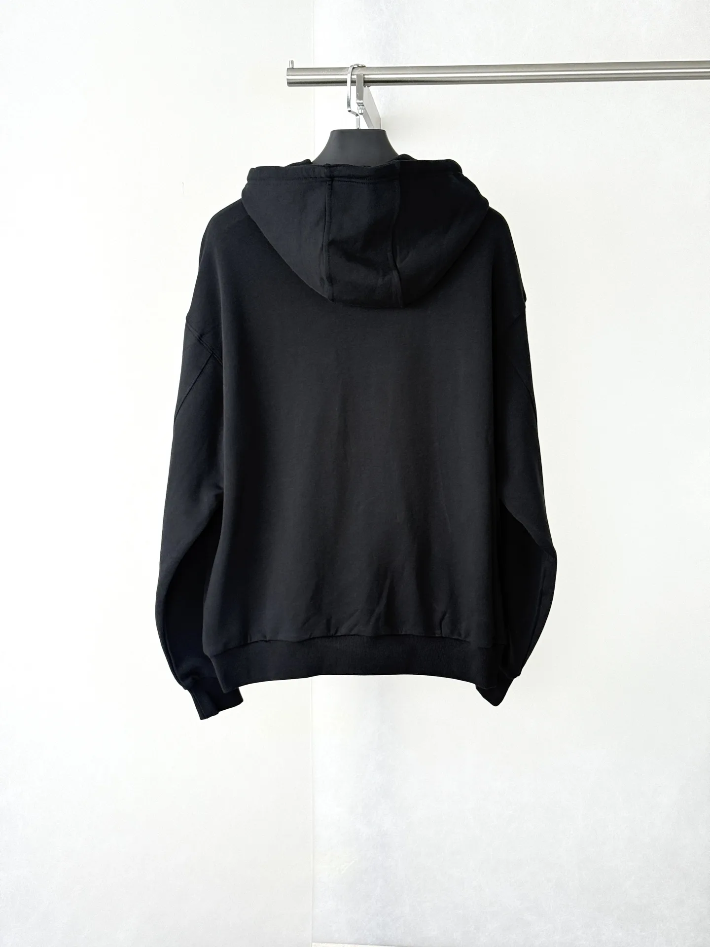Anagram Embroidered Zip-Up Hoodie with Leather Drawstrings D30820662 — view 2