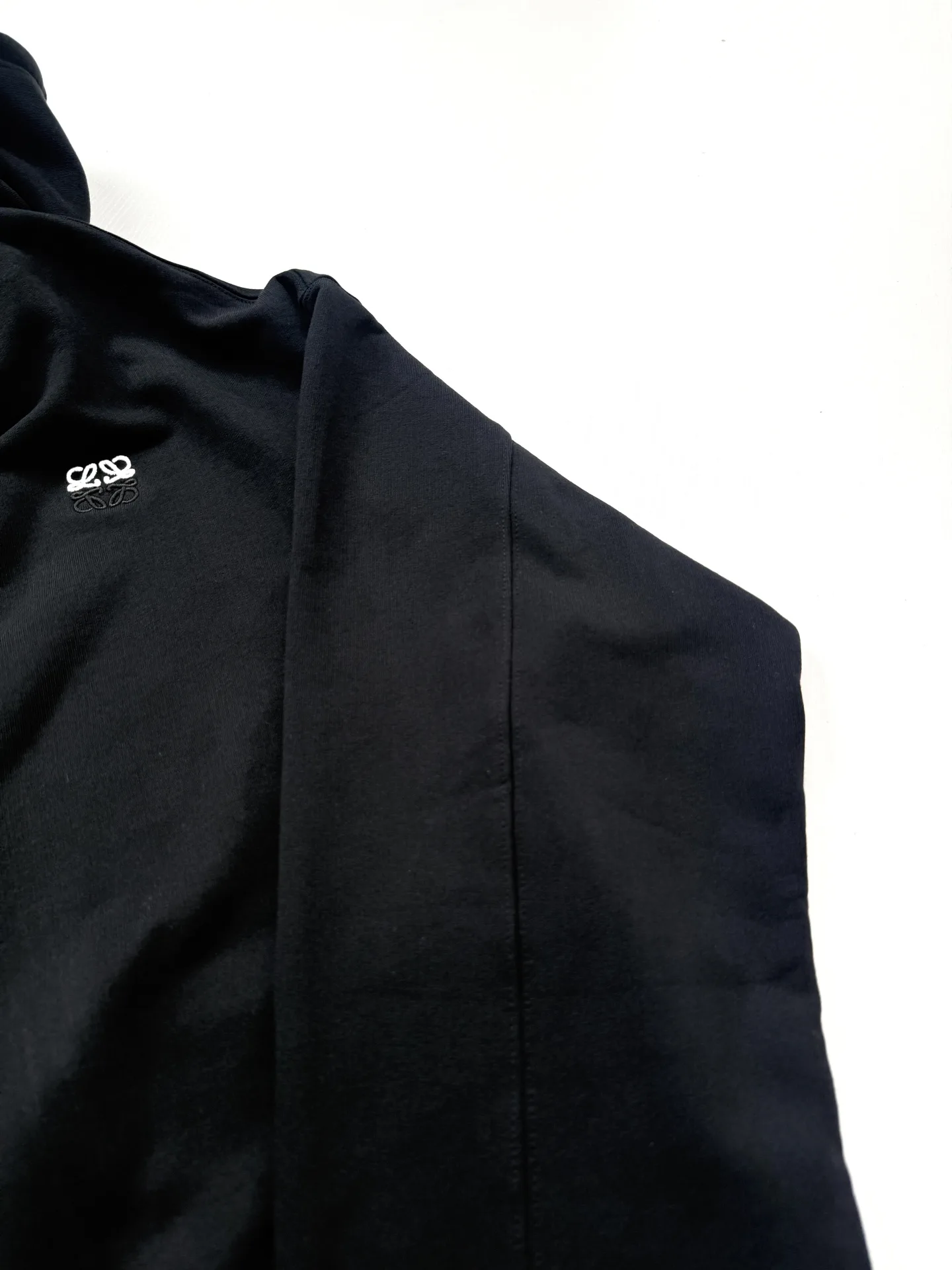 Anagram Embroidered Zip-Up Hoodie with Leather Drawstrings D30820662 — view 5