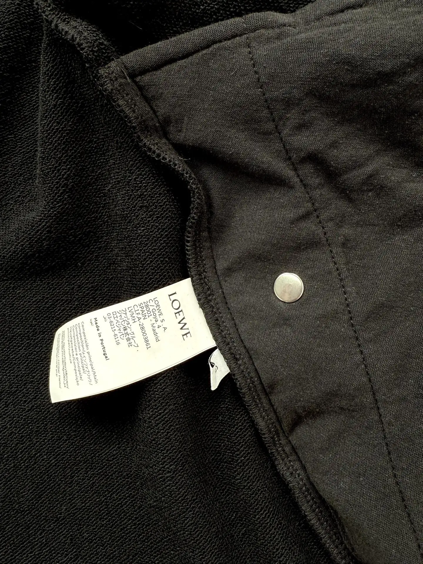 Anagram Embroidered Zip-Up Hoodie with Leather Drawstrings D30820662 — view 11