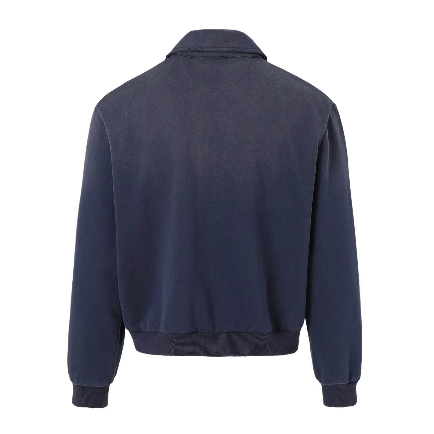 Logo-Print Distressed Cotton-Jersey Zip-Up Jacket D31021034 — view 2