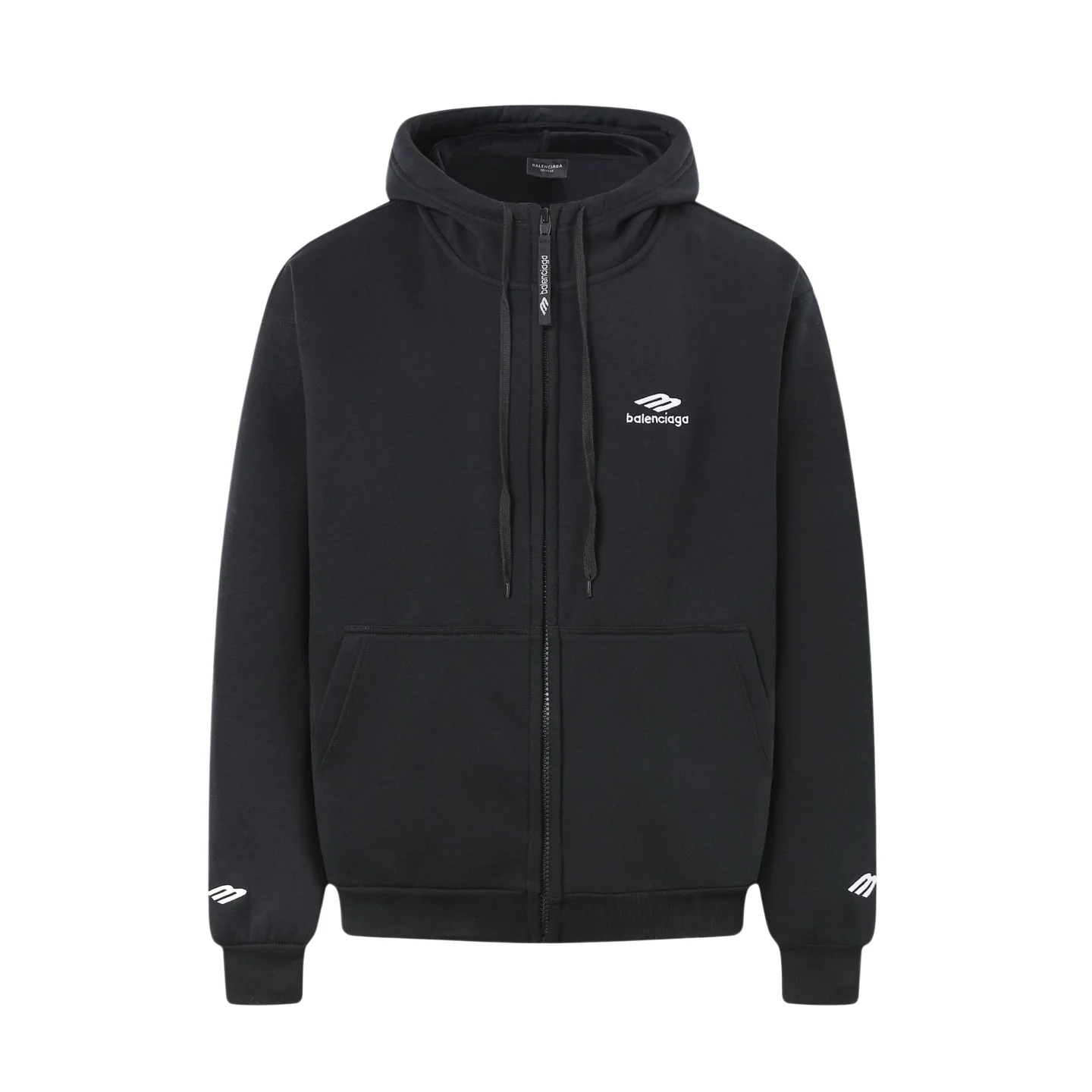 Logo-Embroidered Zip-Up Hoodie D31021200