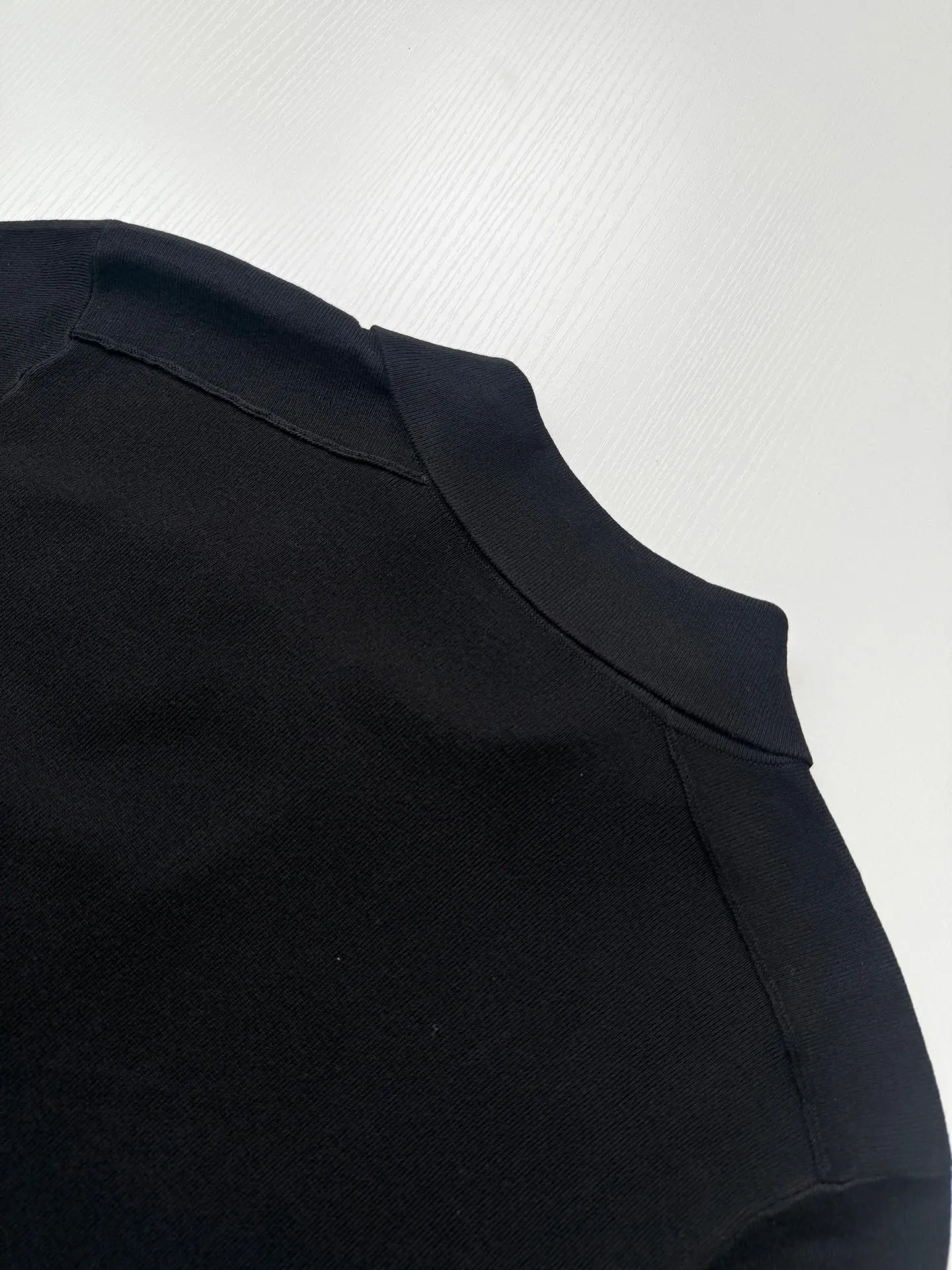 Check-Trim Knit Cardigan with Spread Collar D31020709 — view 10