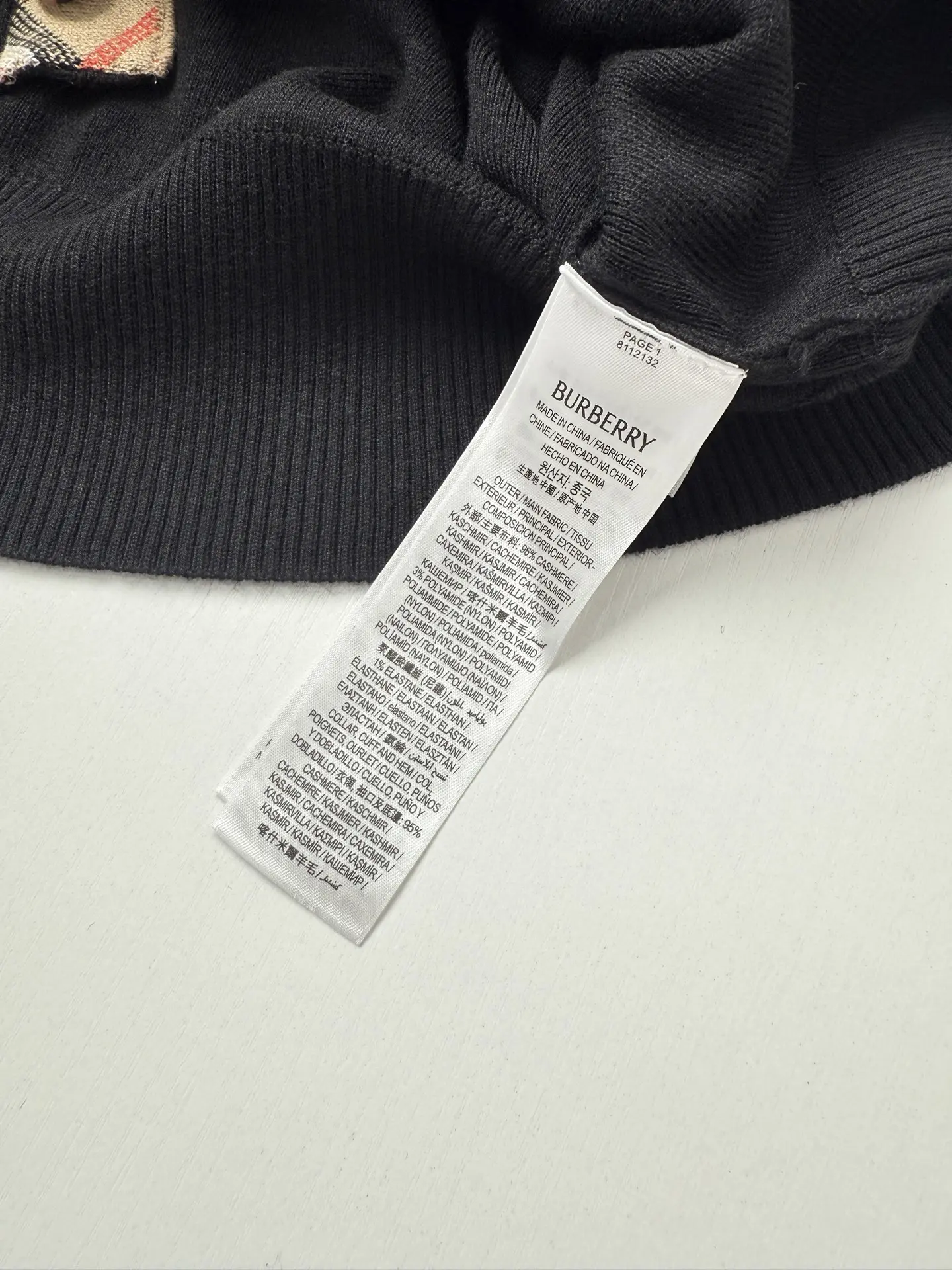 Check-Trim Knit Cardigan with Spread Collar D31020709 — view 11