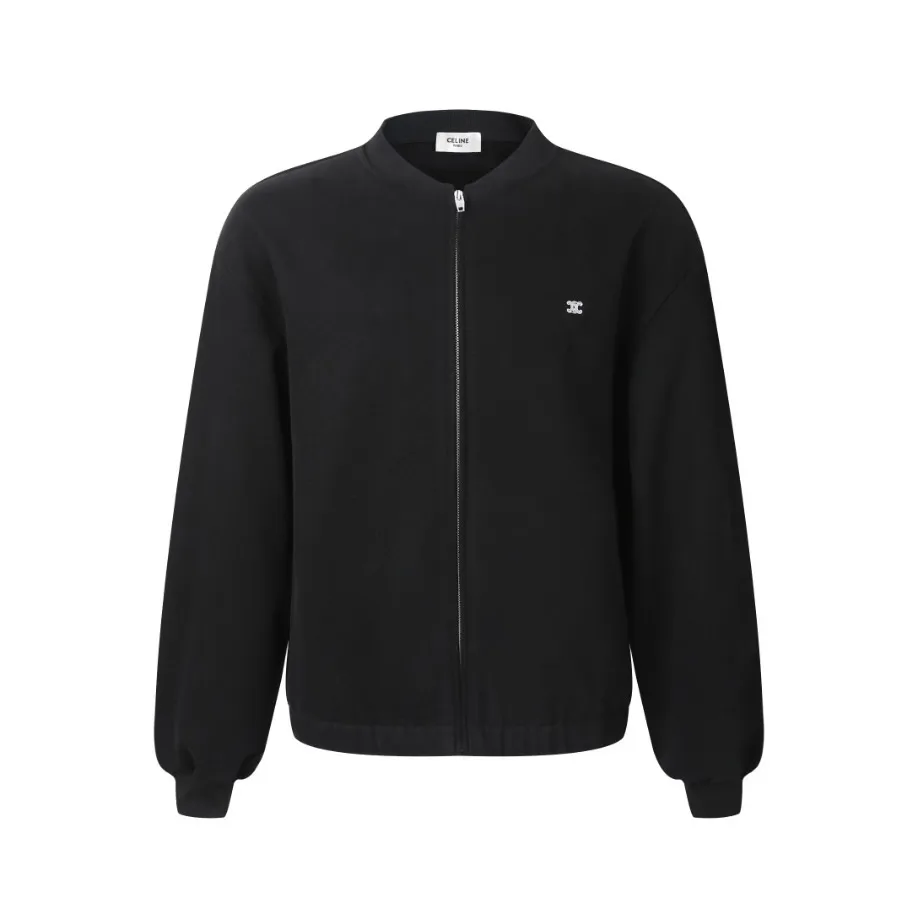 Triomphe Embroidered Cotton-Jersey Bomber Jacket D31013766