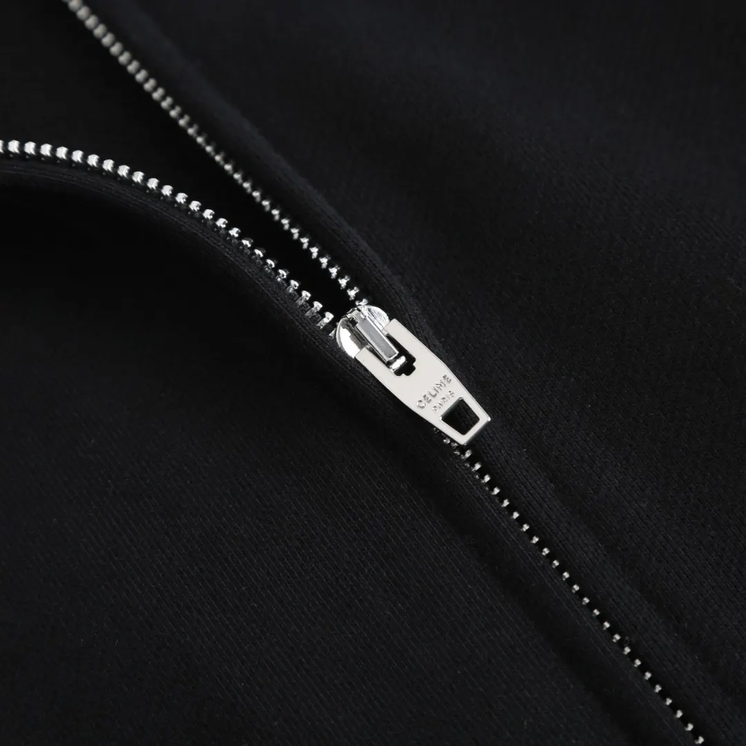 Triomphe Embroidered Cotton-Jersey Bomber Jacket D31013766 — view 6