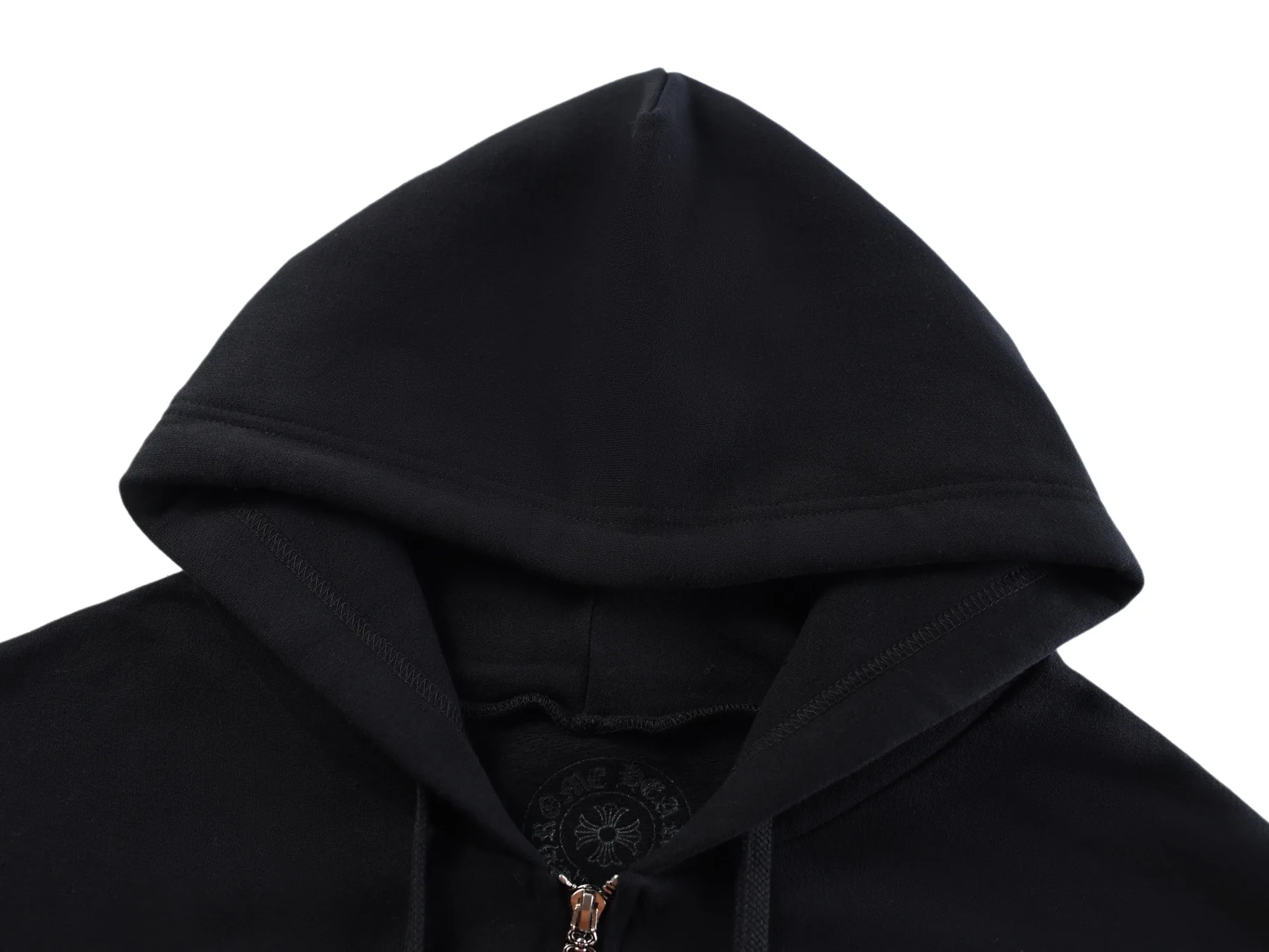 Scroll Logo Zip-Up Cotton Hoodie D31021152 — view 3