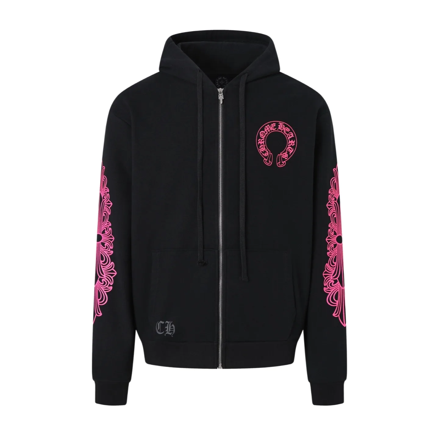 Horseshoe Logo Zip-Up Cotton Hoodie D31021156