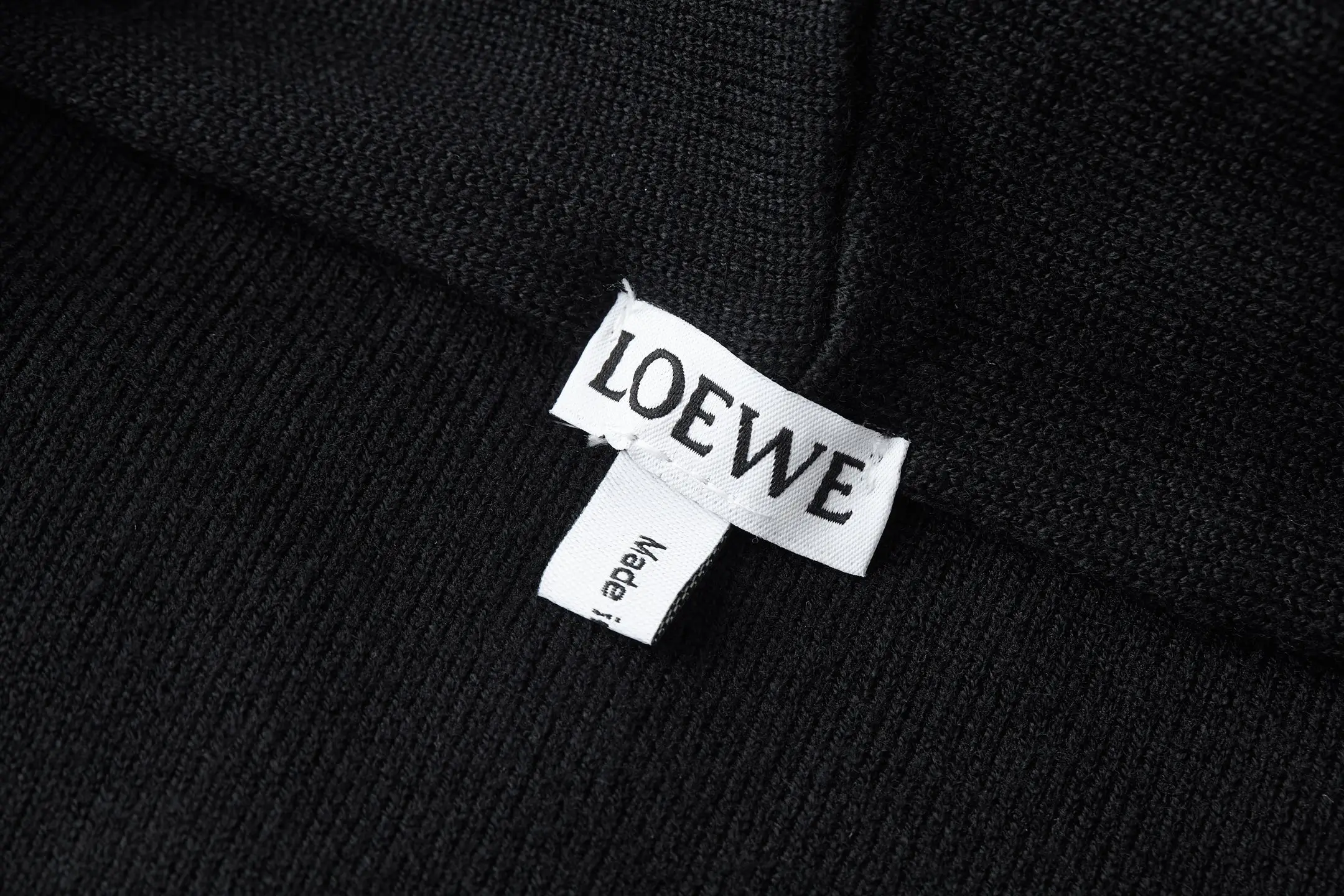 Anagram Leather Patch Merino Wool Zip-Up Hoodie D31021172 — view 4