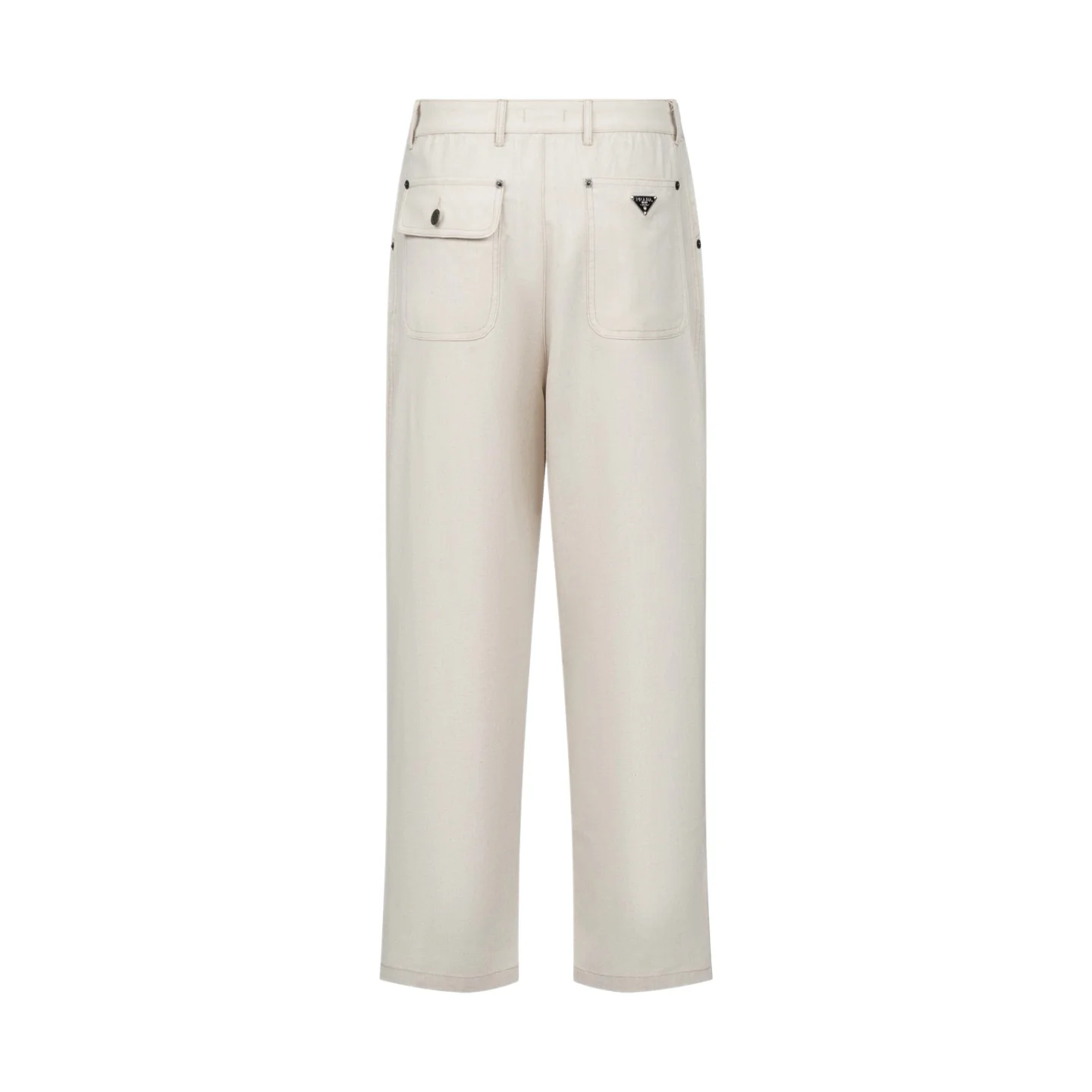 Straight-Leg Cotton and Linen-Blend Trousers D31021204 — view 2