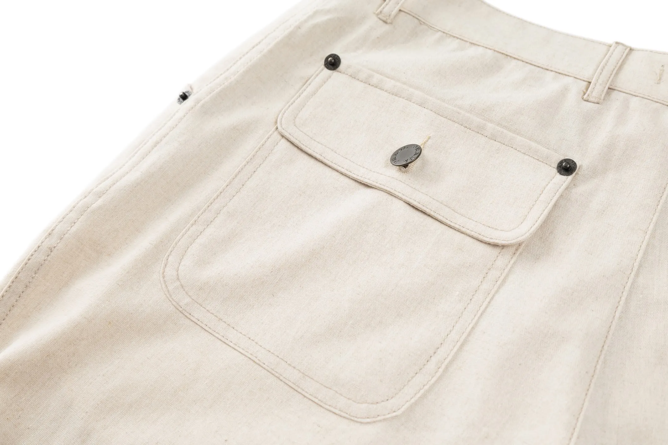 Straight-Leg Cotton and Linen-Blend Trousers D31021204 — view 6