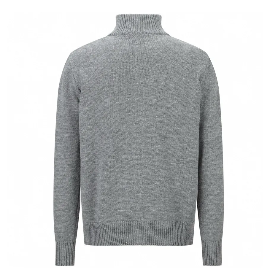 Logo-Embroidered Merino Wool Zip-Up Cardigan D31021181 — view 2
