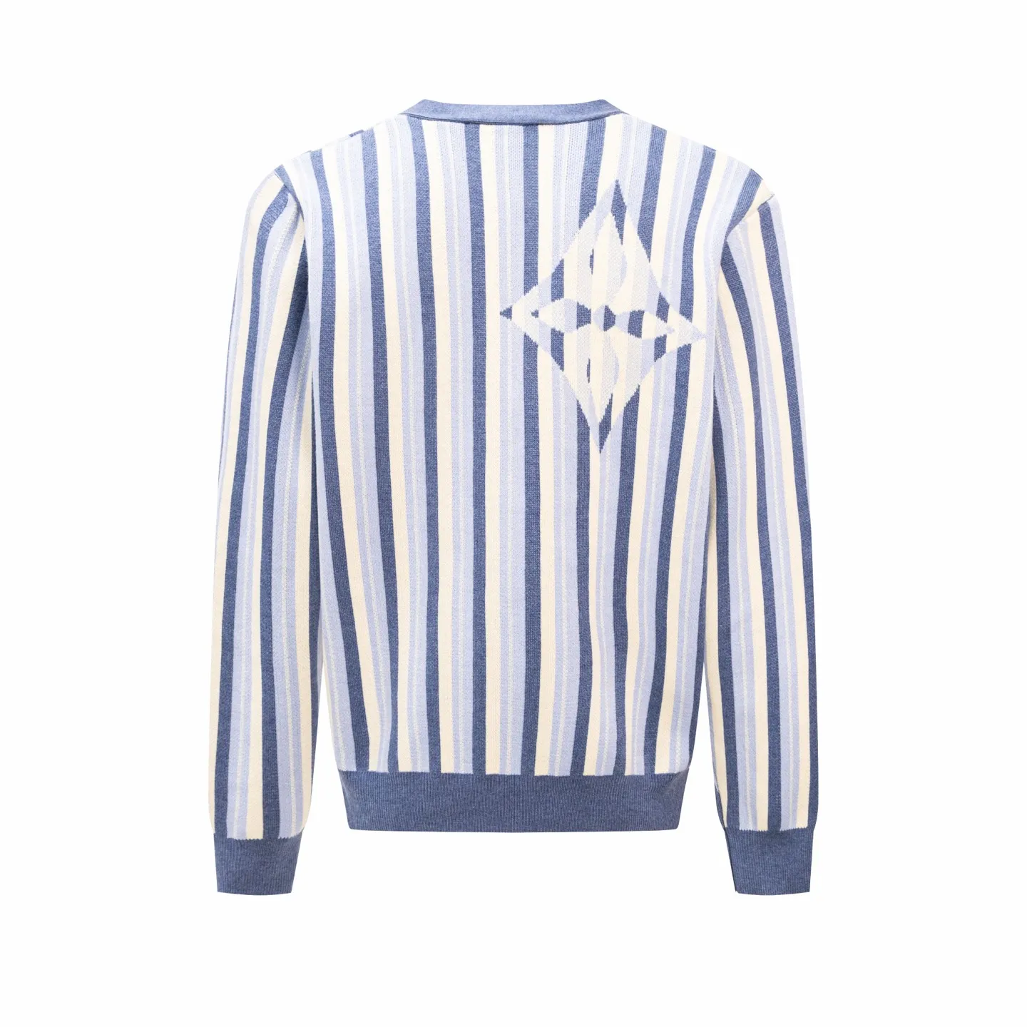Striped Jacquard Wool-Blend Cardigan D31513786 — view 2
