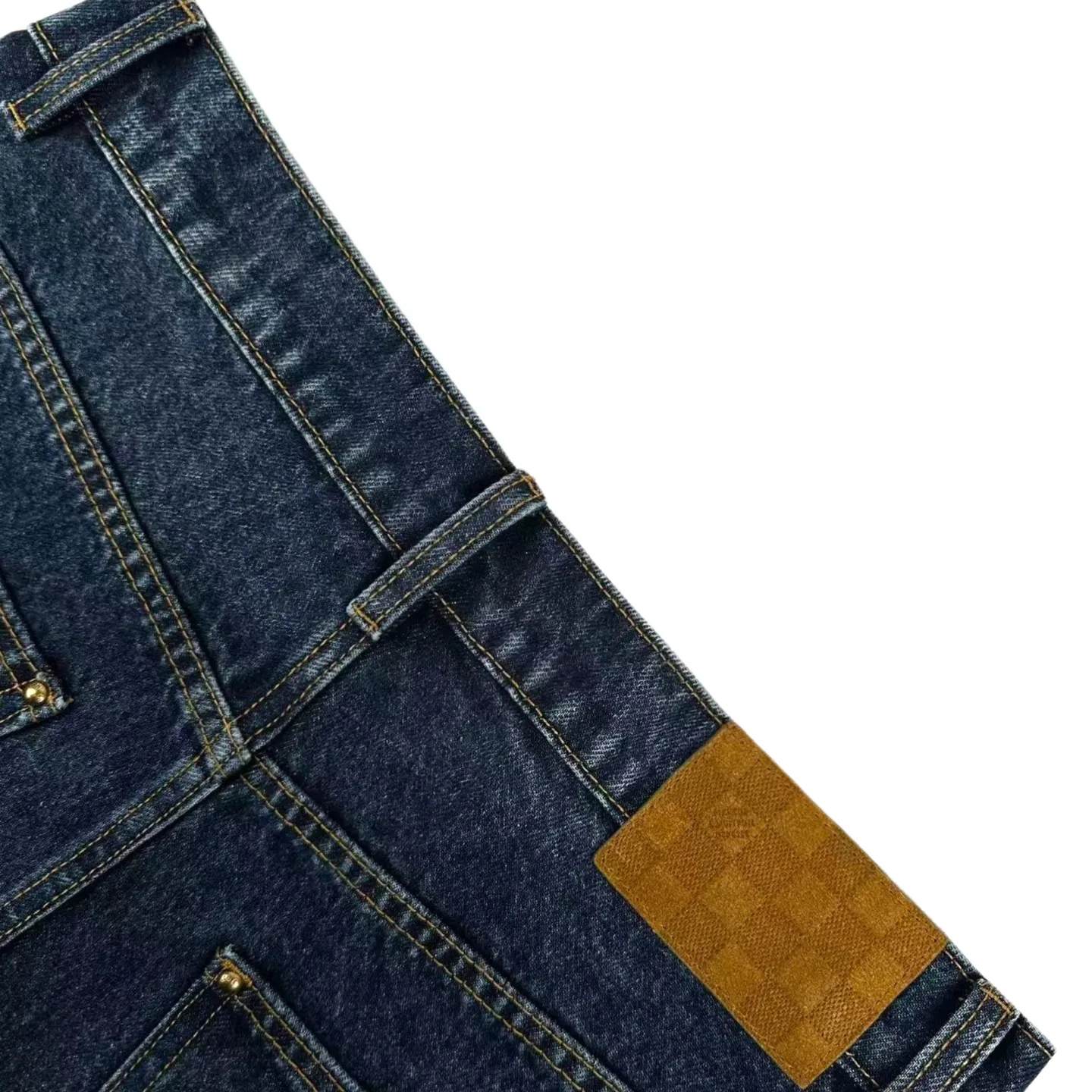 Monogram Turn-Up Cuff Straight-Leg Jeans D31521029 — view 4