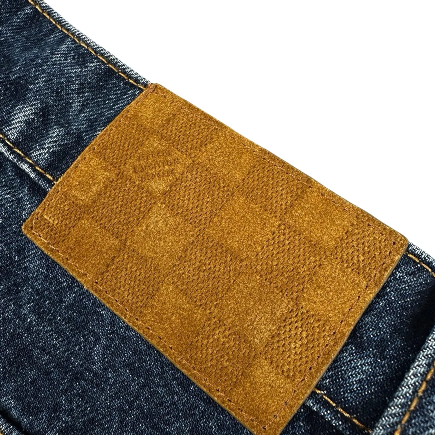 Monogram Turn-Up Cuff Straight-Leg Jeans D31521029 — view 6