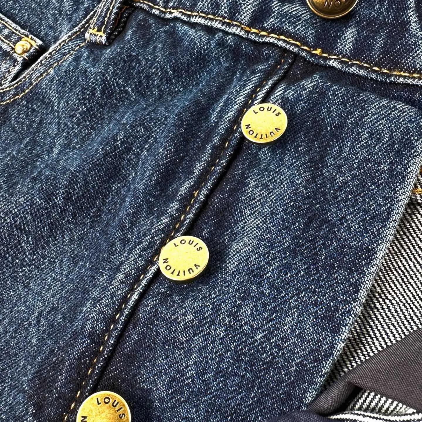 Monogram Turn-Up Cuff Straight-Leg Jeans D31521029 — view 8