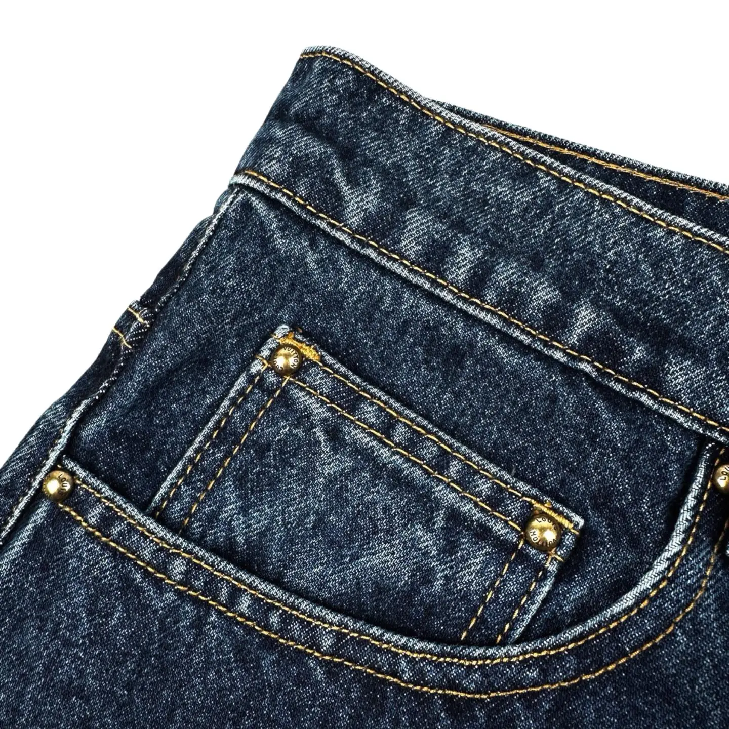 Monogram Turn-Up Cuff Straight-Leg Jeans D31521029 — view 10