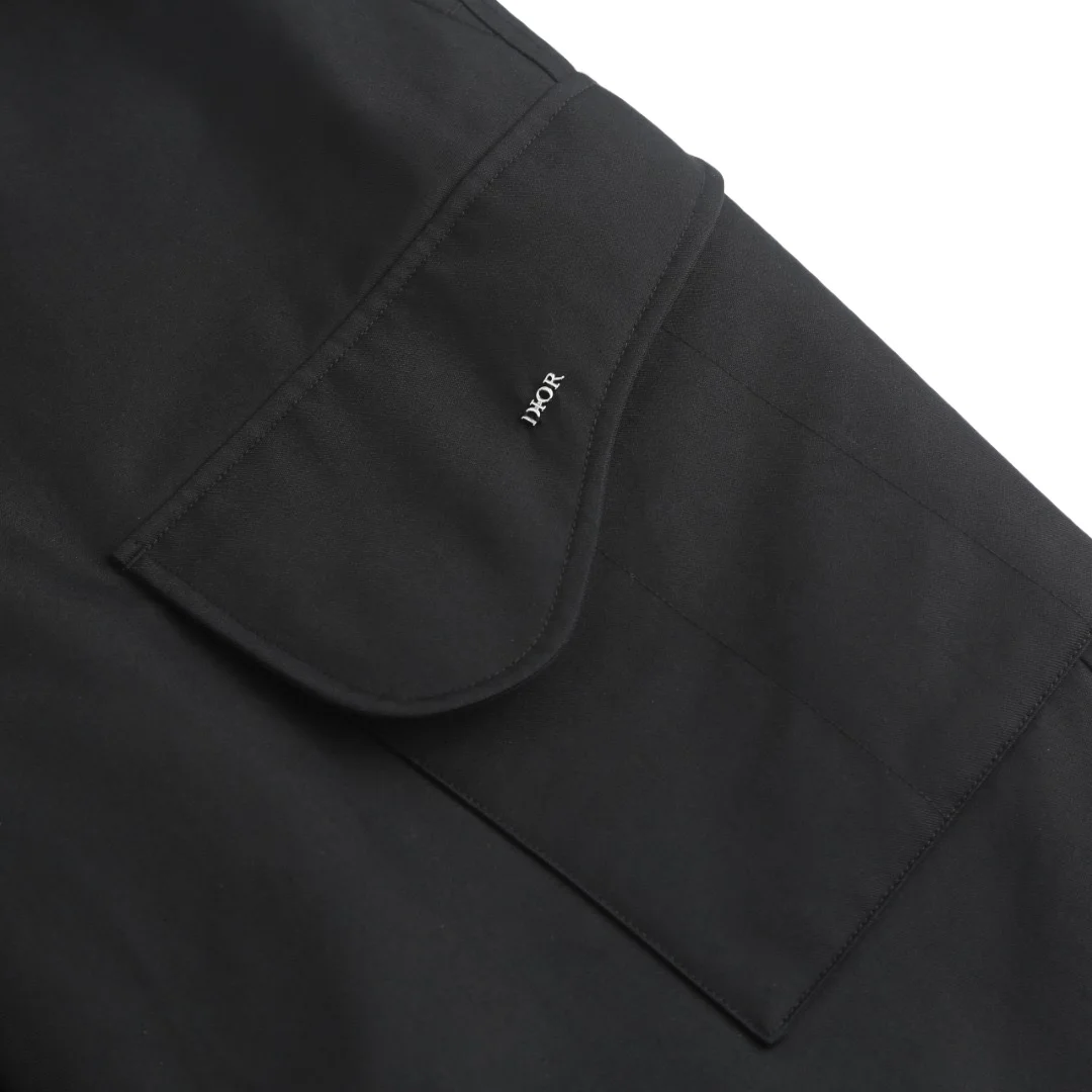Saddle Pocket Cotton-Blend Twill Cargo Trousers D31513775 — view 9