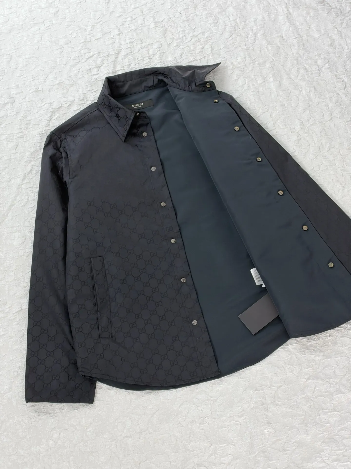 GG Jacquard Nylon Blend Overshirt D31519175 — view 4