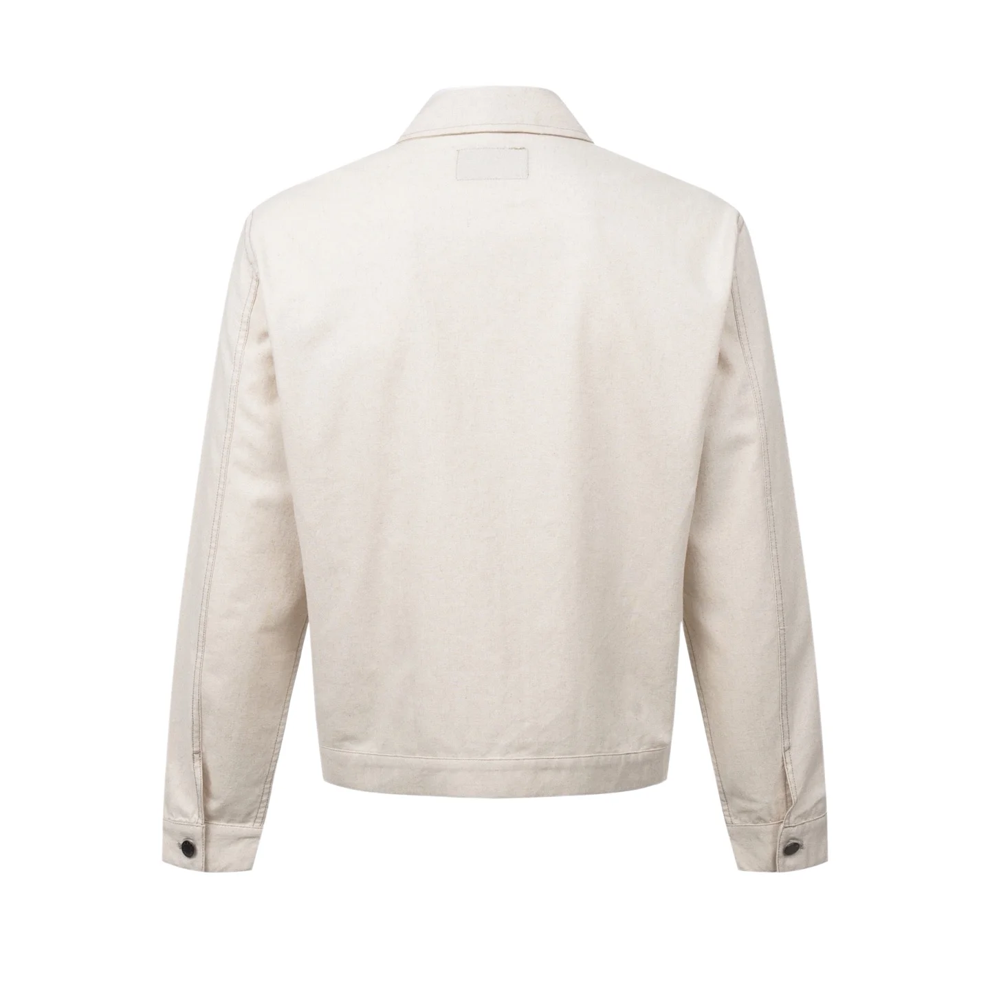 Logo-Appliquéd Chambray Cotton-Linen Jacket D31521203 — view 2