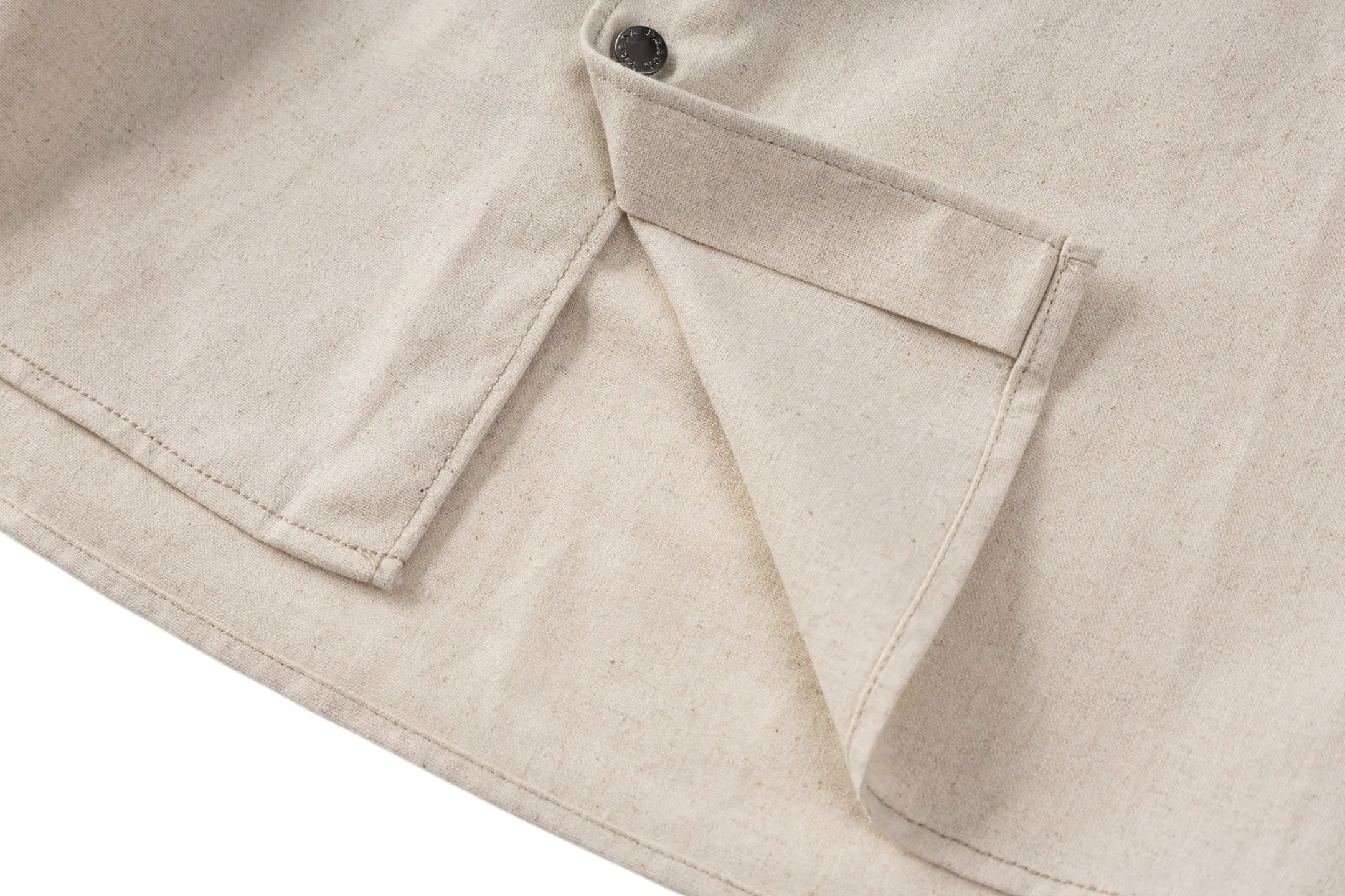 Oversized Cotton-Linen Chambray Shirt D31521202 — view 8