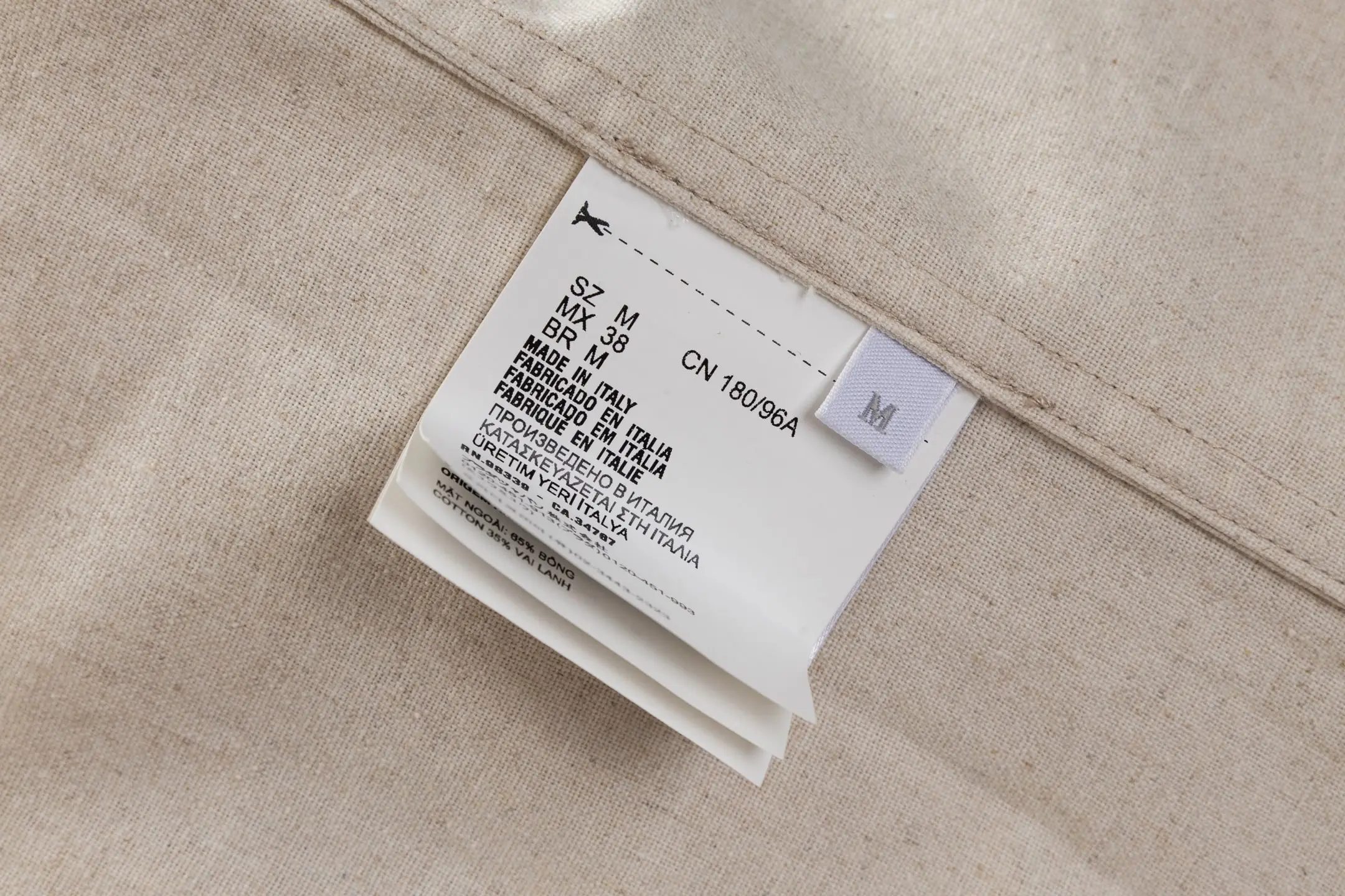 Oversized Cotton-Linen Chambray Shirt D31521202 — view 9