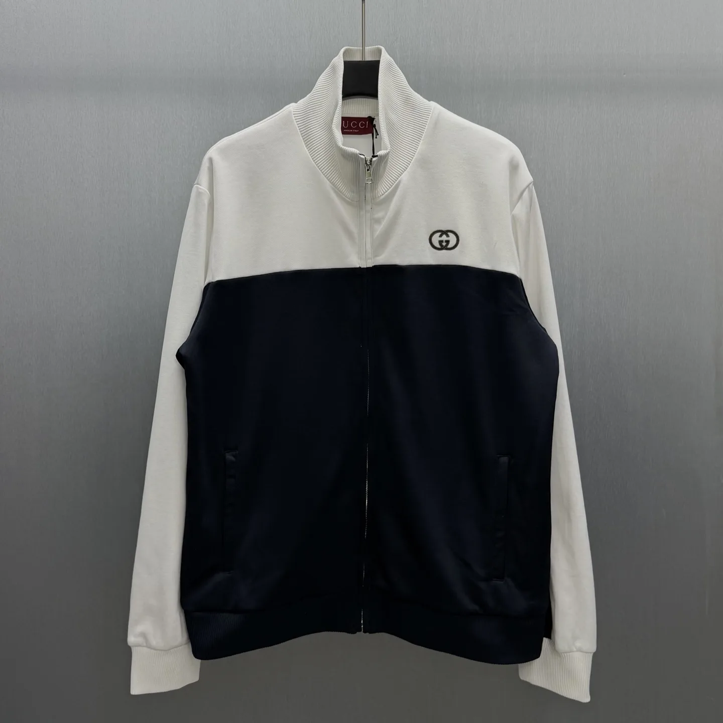 Interlocking G Bicolor Jersey Track Jacket D31514178