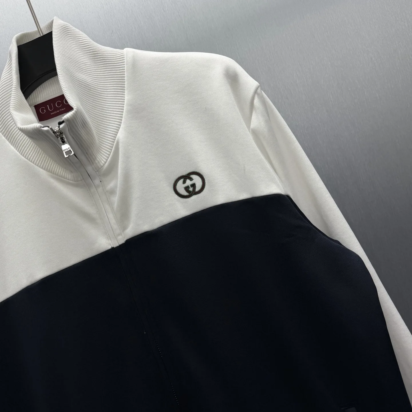Interlocking G Bicolor Jersey Track Jacket D31514178 — view 3