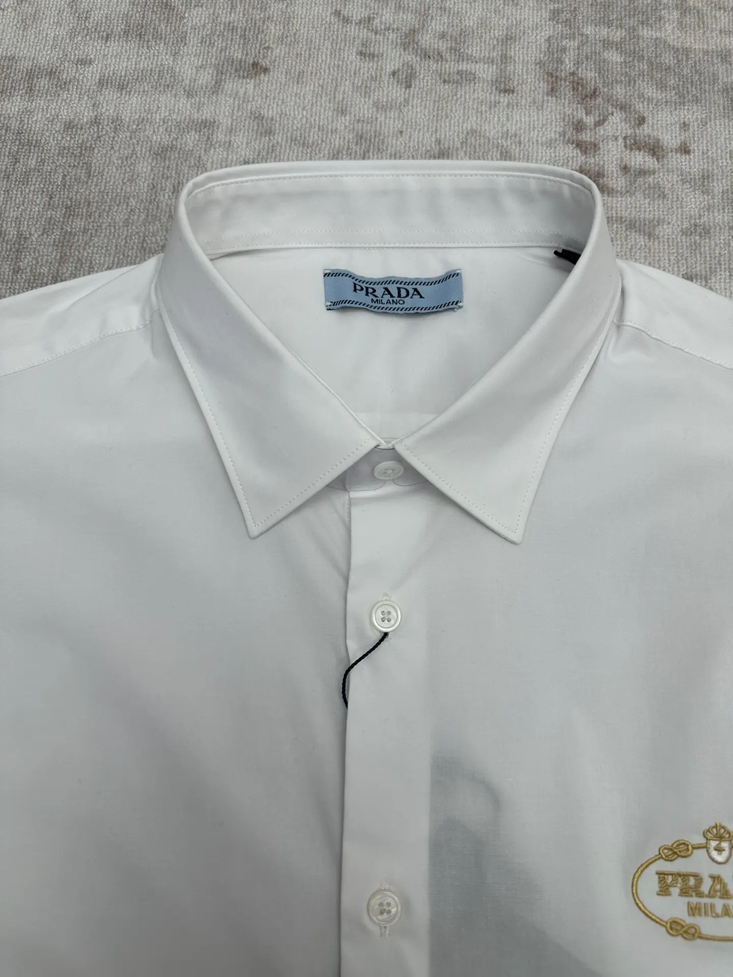 Logo-Embroidered Cotton-Poplin Shirt D32013966 — view 4