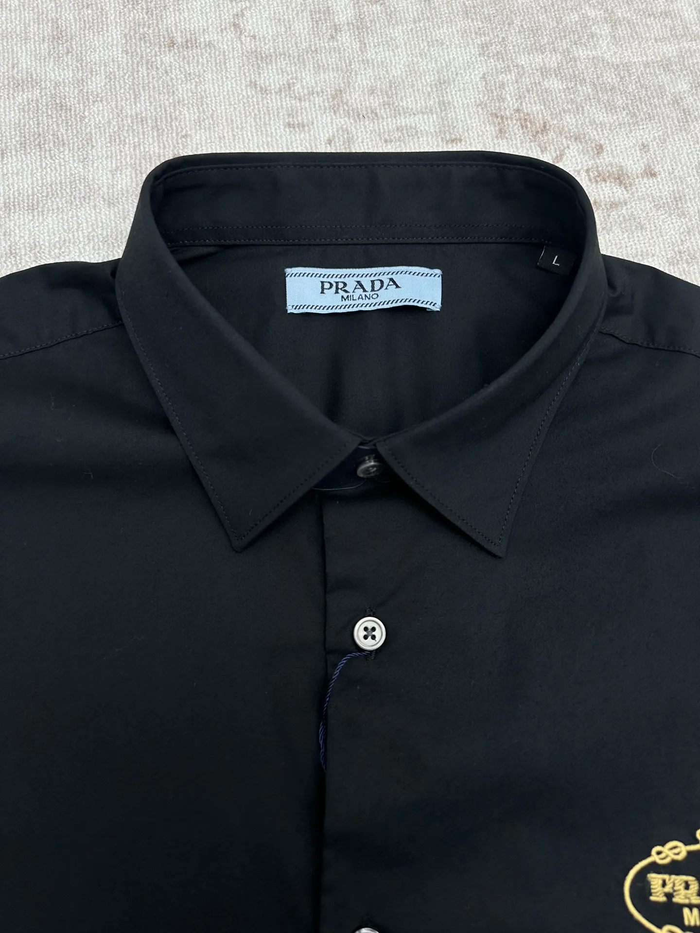 Logo-Embroidered Cotton-Poplin Shirt D32013967 — view 3