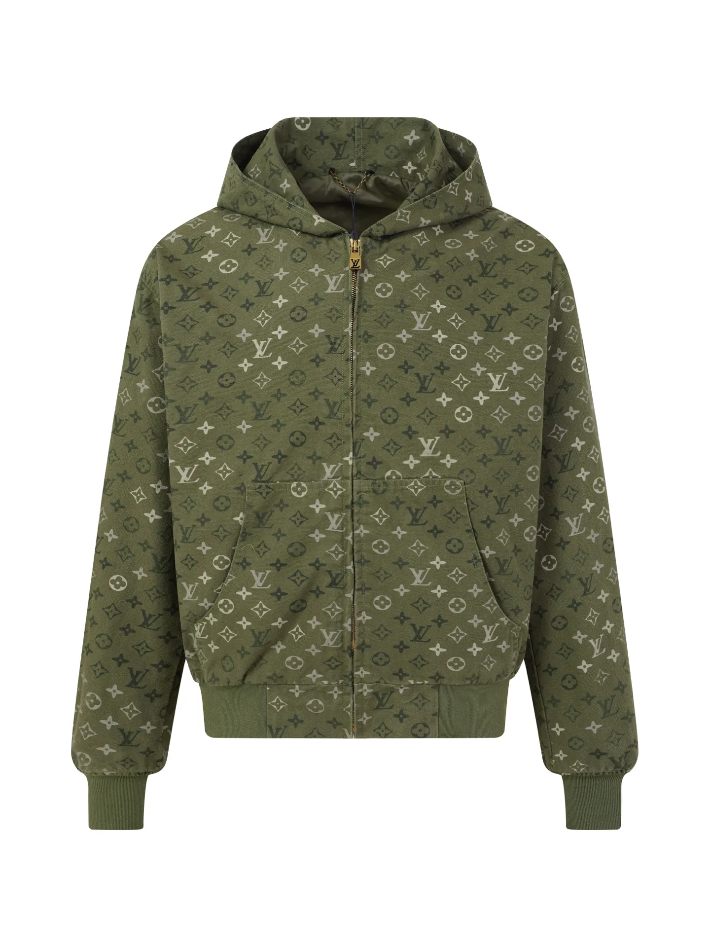 Monogram Camouflage Hooded Zip-Up Jacket D32023616
