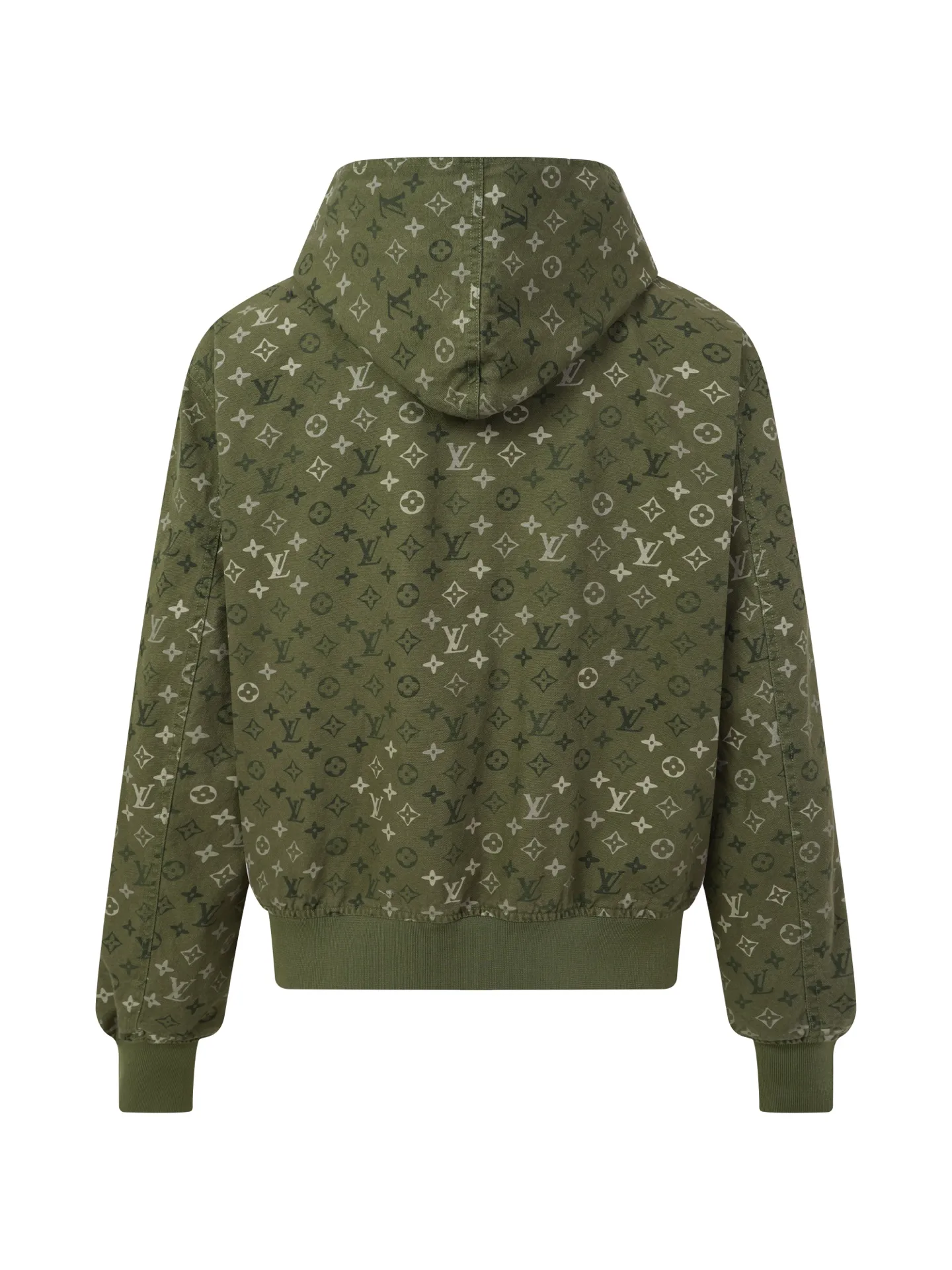 Monogram Camouflage Hooded Zip-Up Jacket D32023616 — view 2