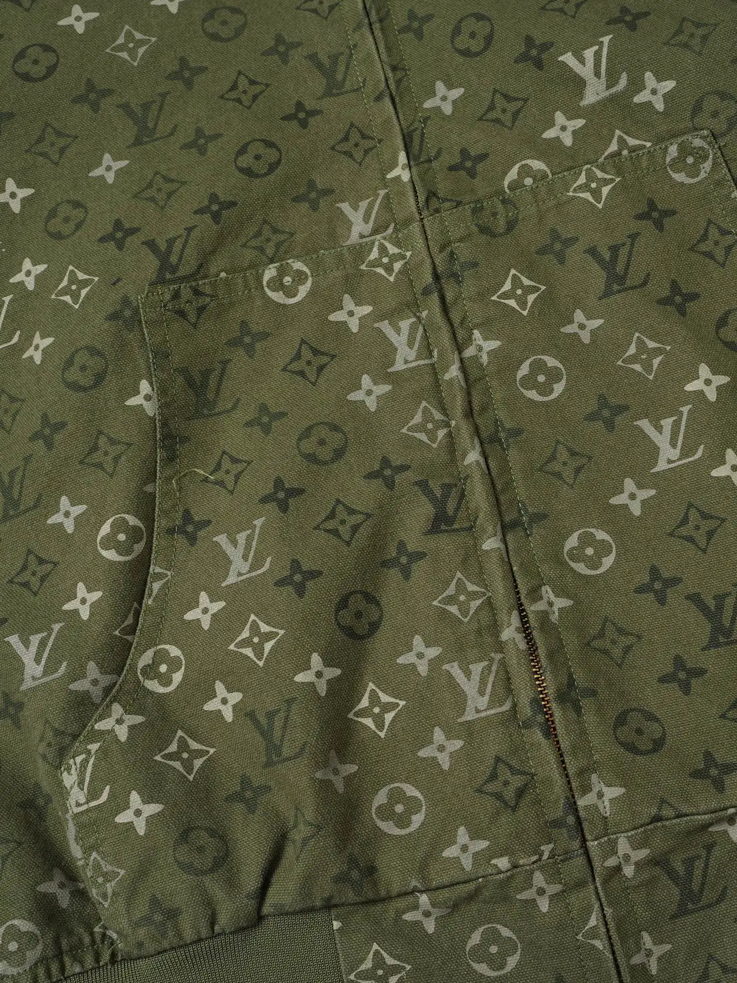 Monogram Camouflage Hooded Zip-Up Jacket D32023616 — view 5