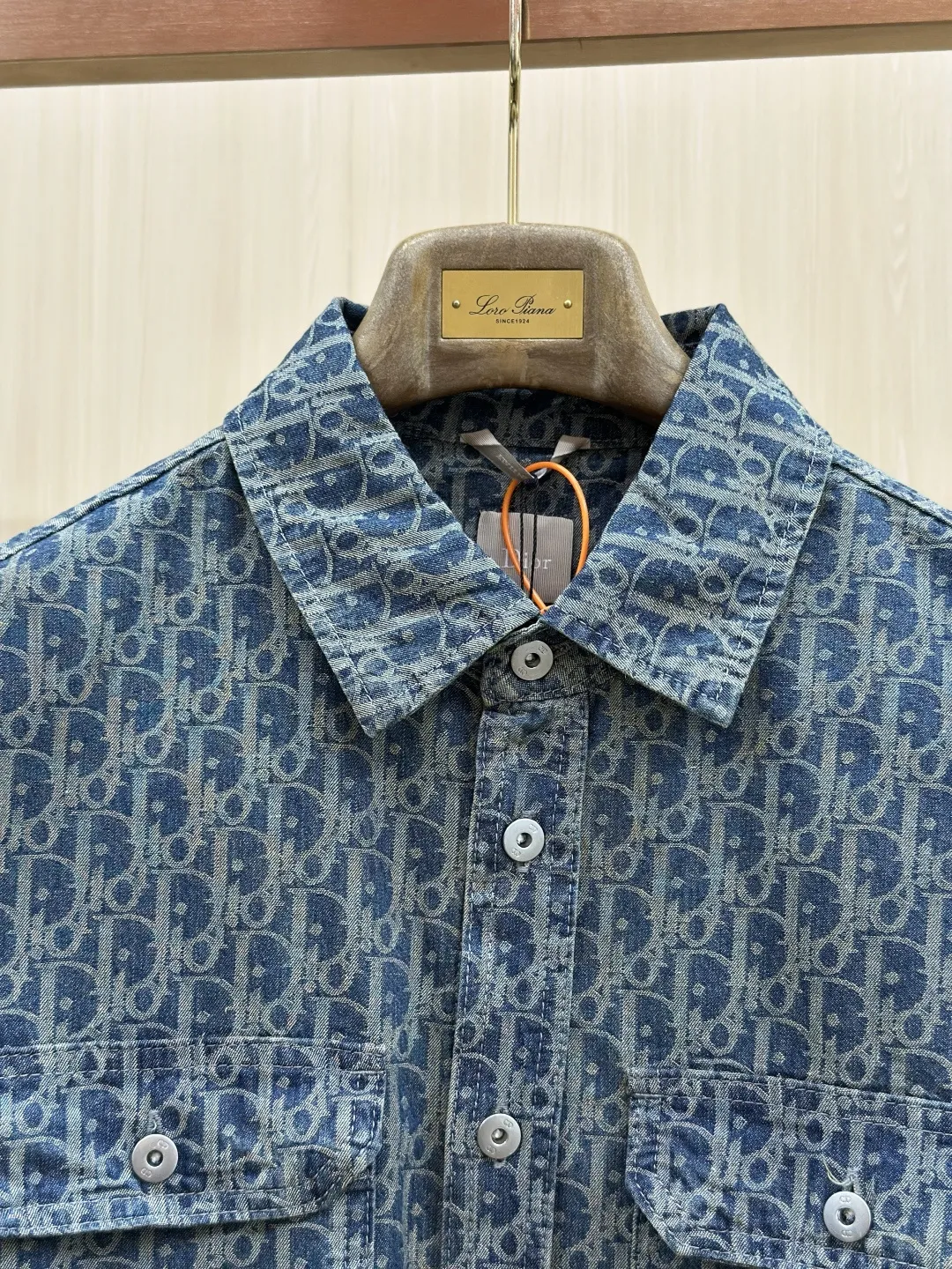 Oblique Monogram Denim Overshirt Jacket D32019144 — view 4