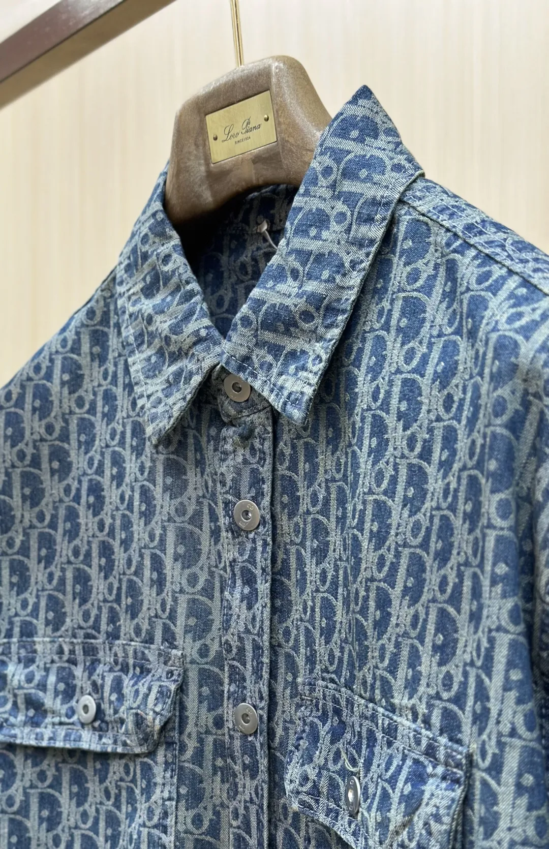 Oblique Monogram Denim Overshirt Jacket D32019144 — view 7