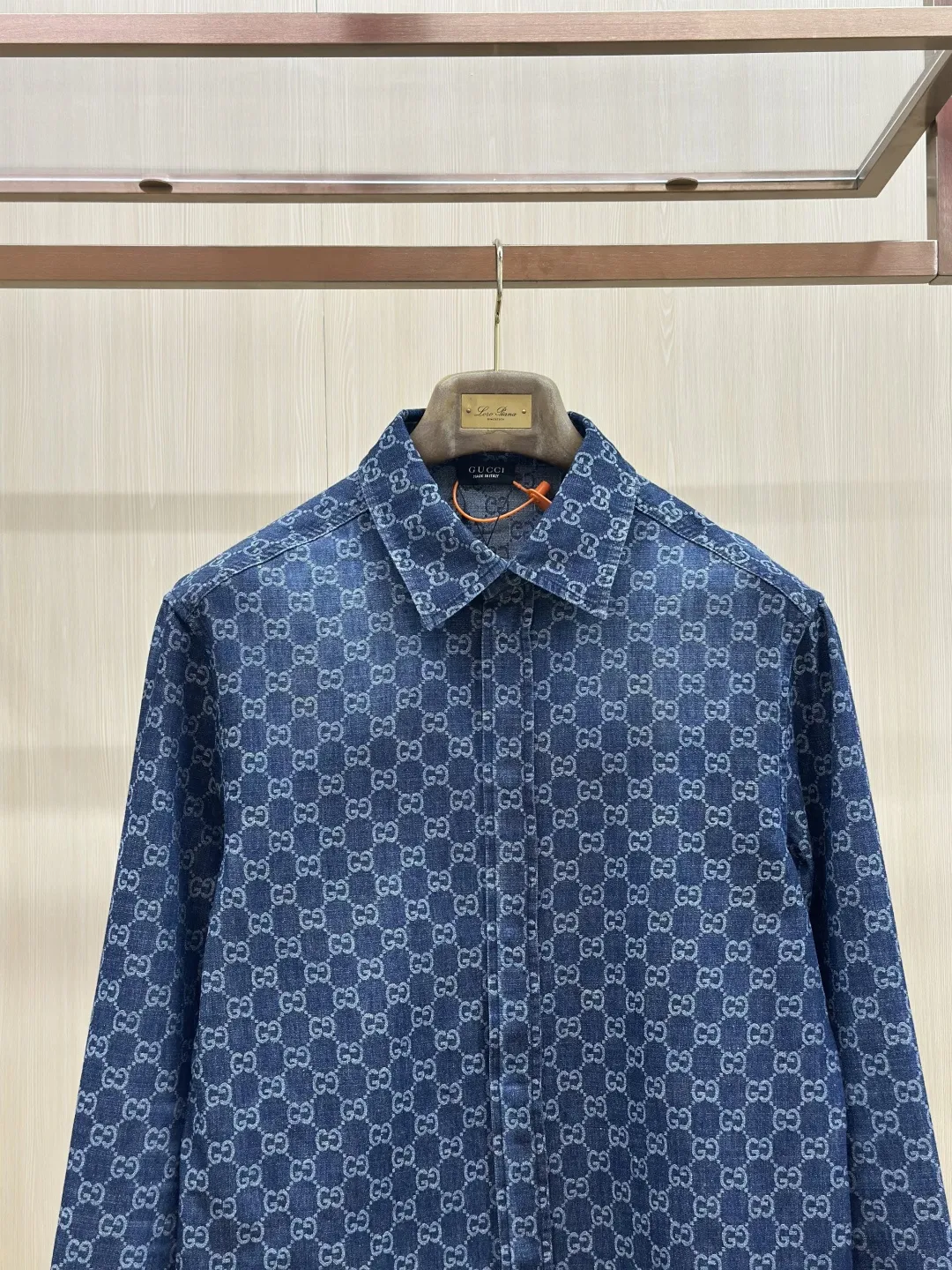 GG Monogram Jacquard Denim Shirt D32019145 — view 4