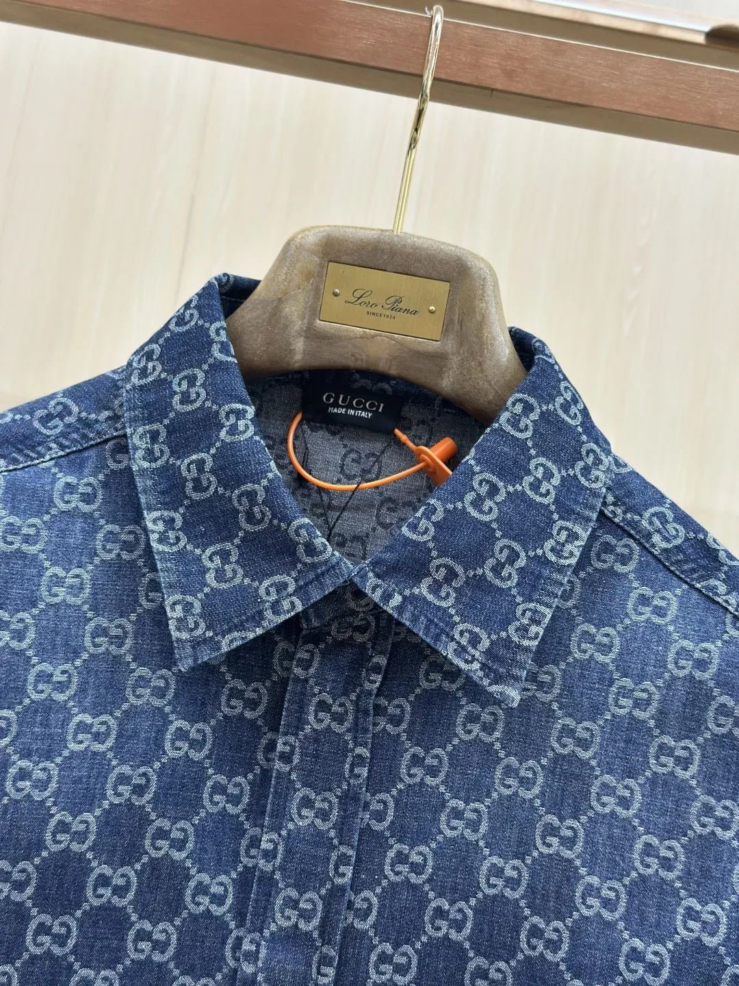GG Monogram Jacquard Denim Shirt D32019145 — view 5