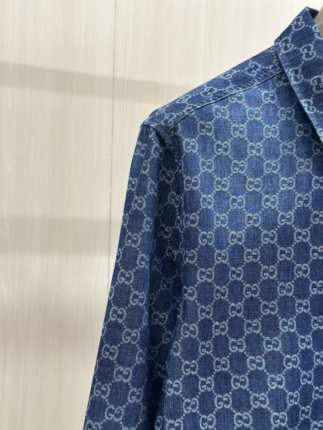 GG Monogram Jacquard Denim Shirt D32019145 — view 6