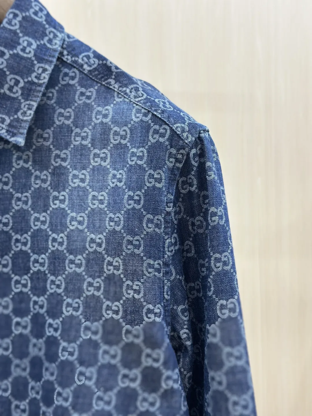 GG Monogram Jacquard Denim Shirt D32019145 — view 7