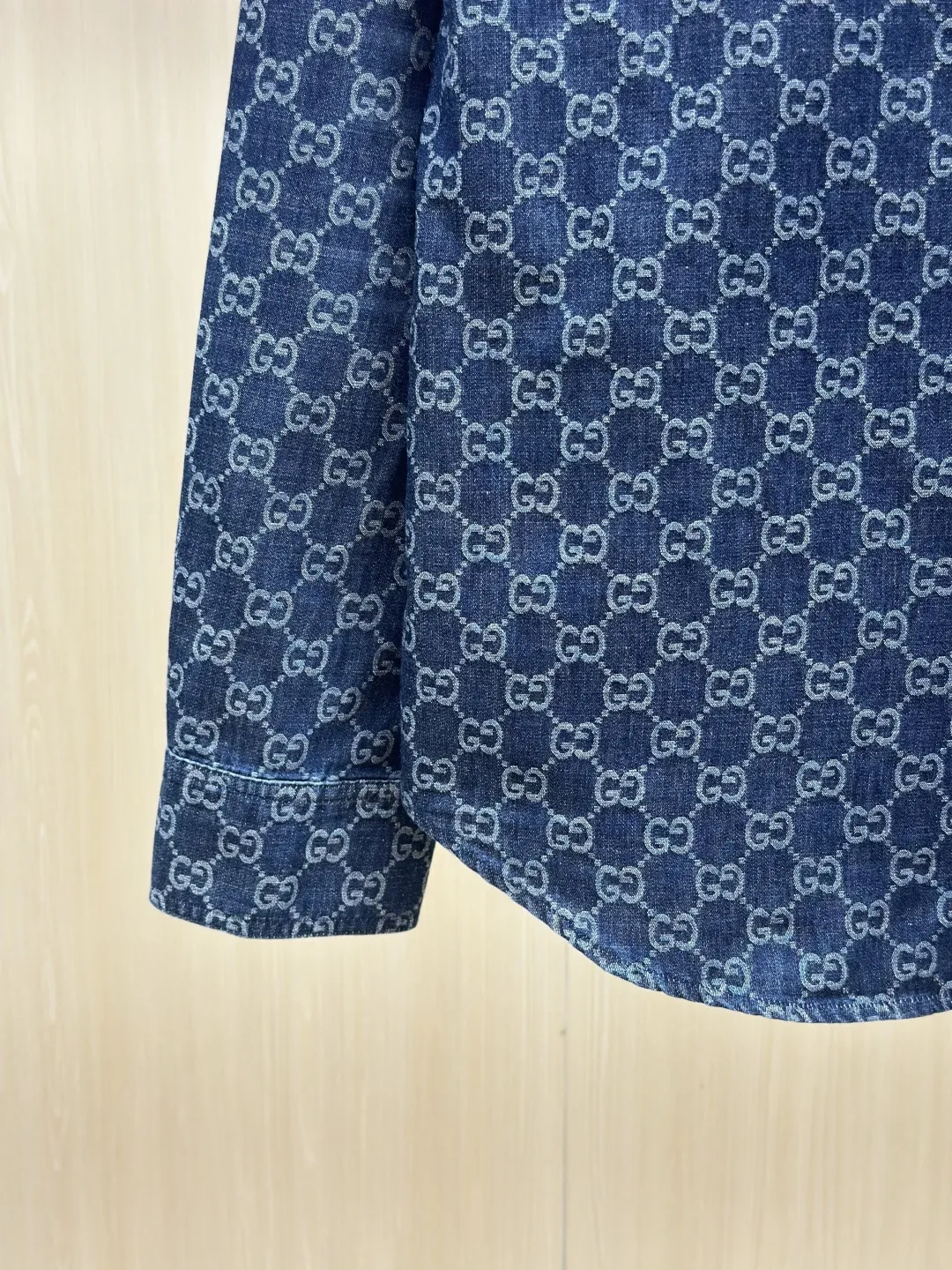 GG Monogram Jacquard Denim Shirt D32019145 — view 8
